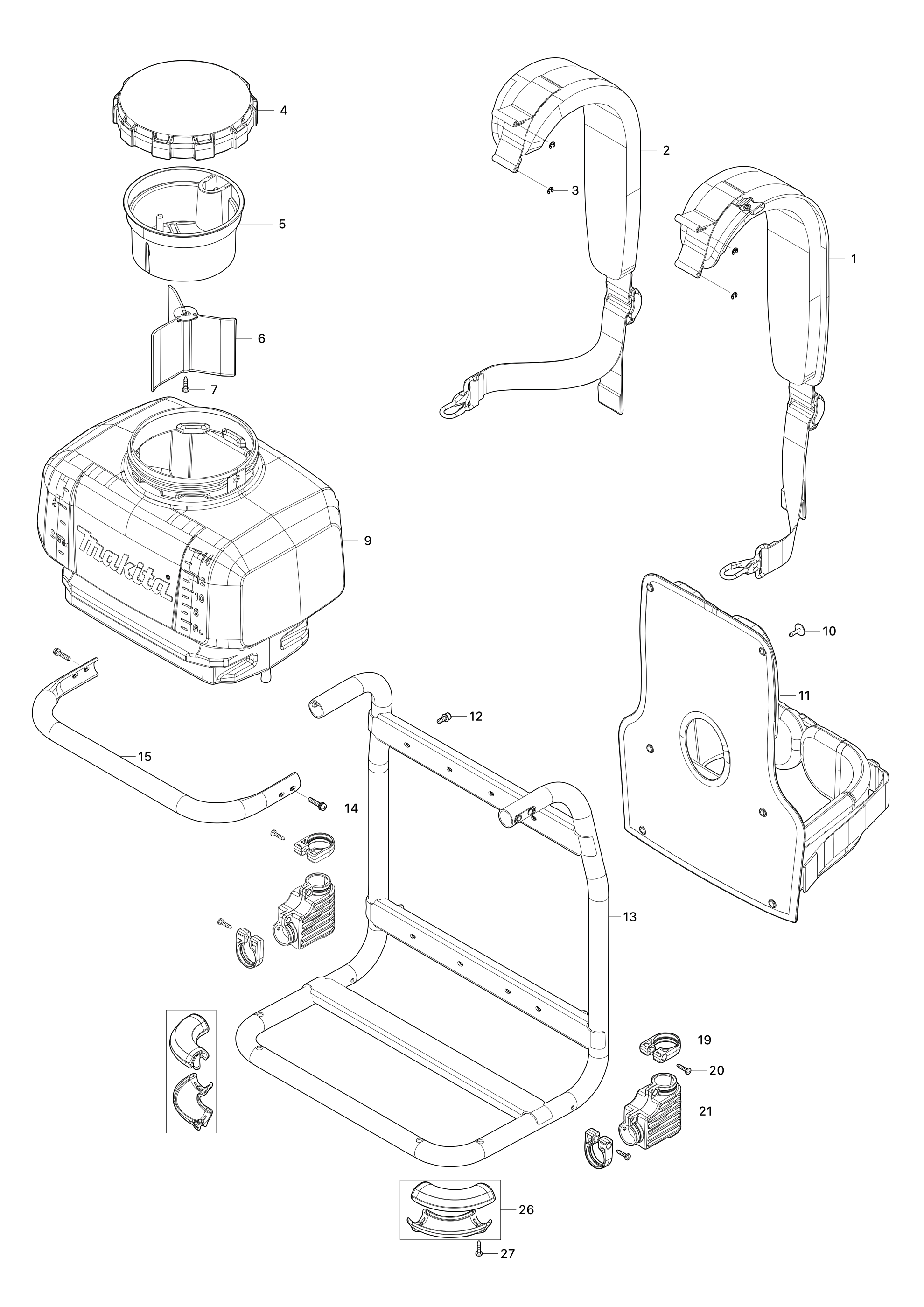 Akku-rucksacksprühgerät Pm001g – Seite 1