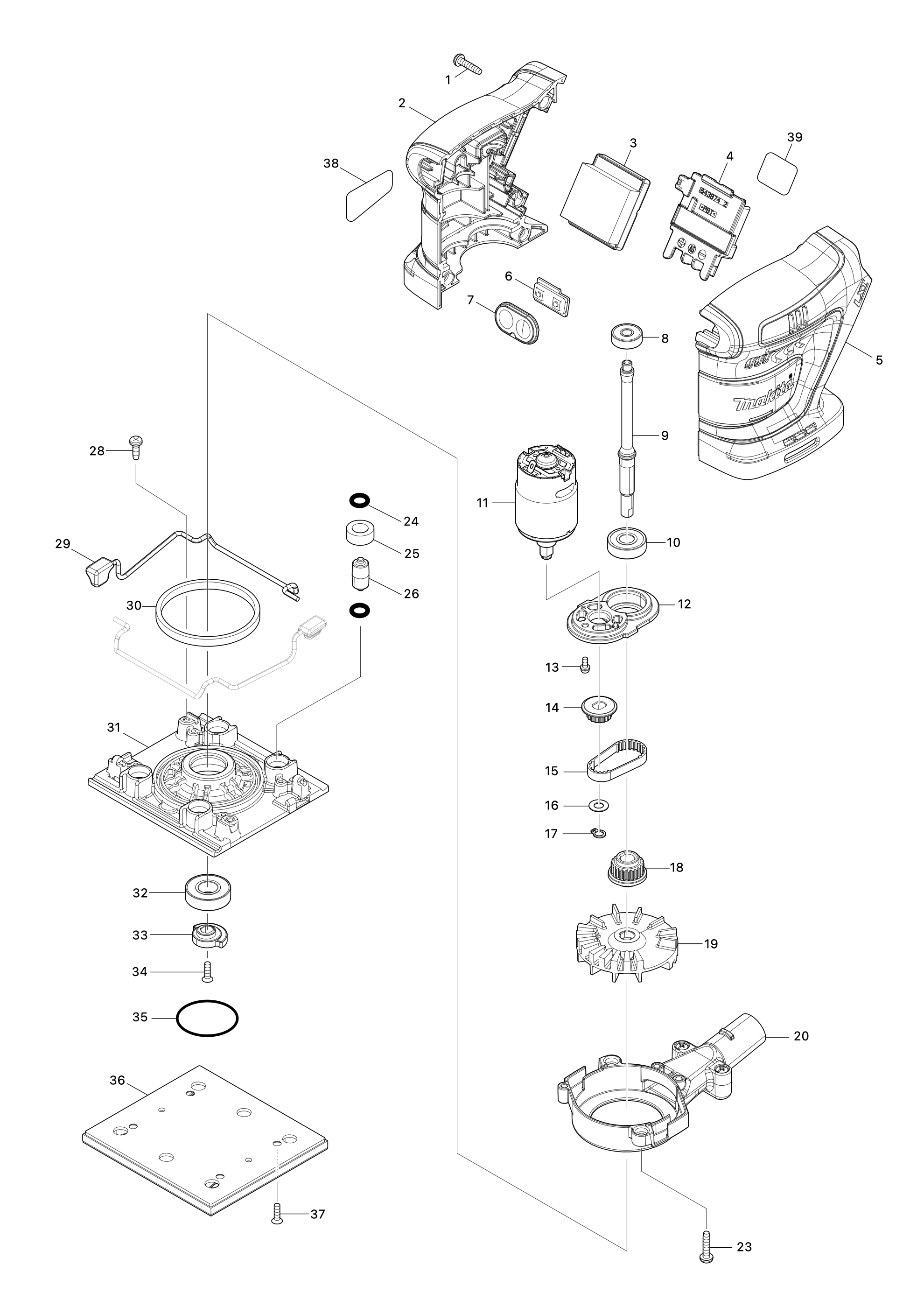 Akku-schwingschleifer Dbo484