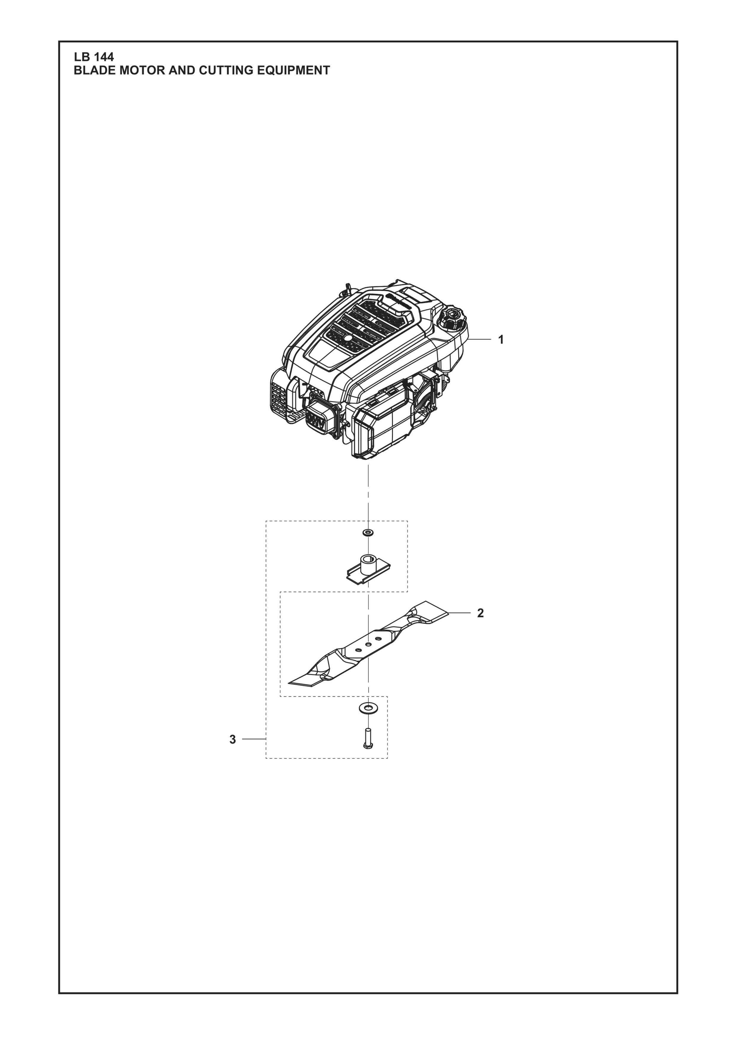 Schneidmotor und Schneidausrüstung