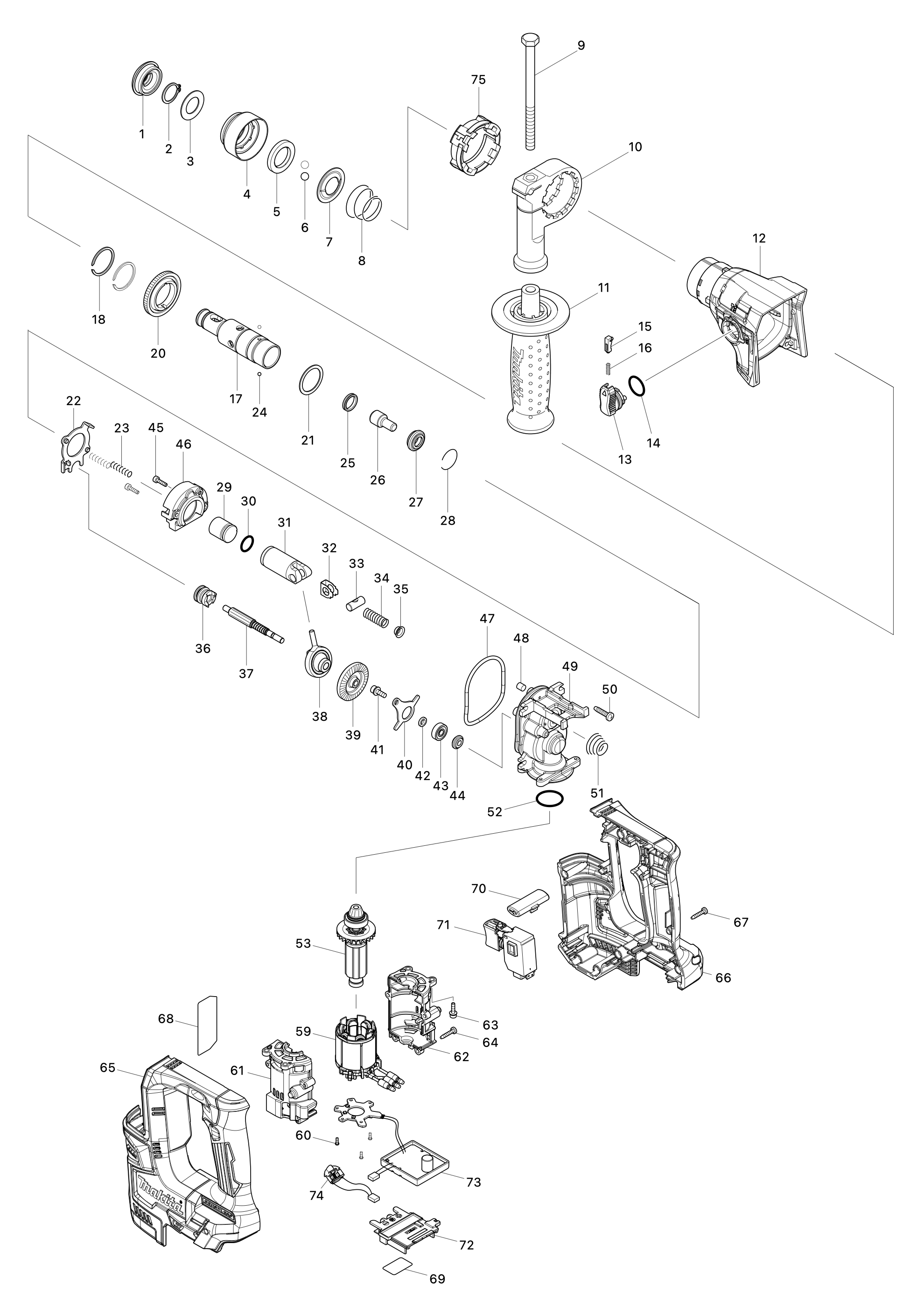 Akku-bohrhammer Dhr171