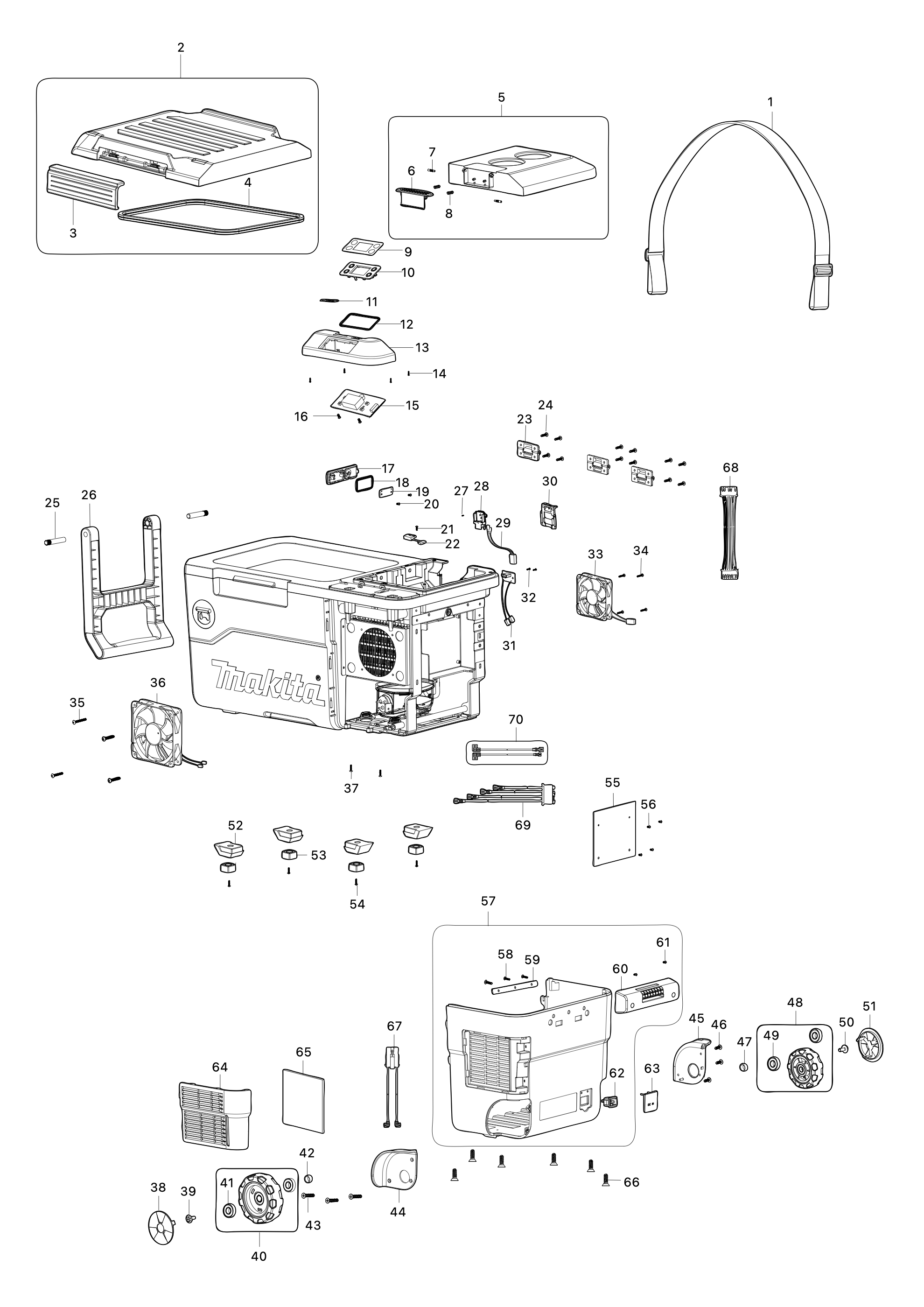Akku-kompressor-kühl- und Wärmebox Cw001g