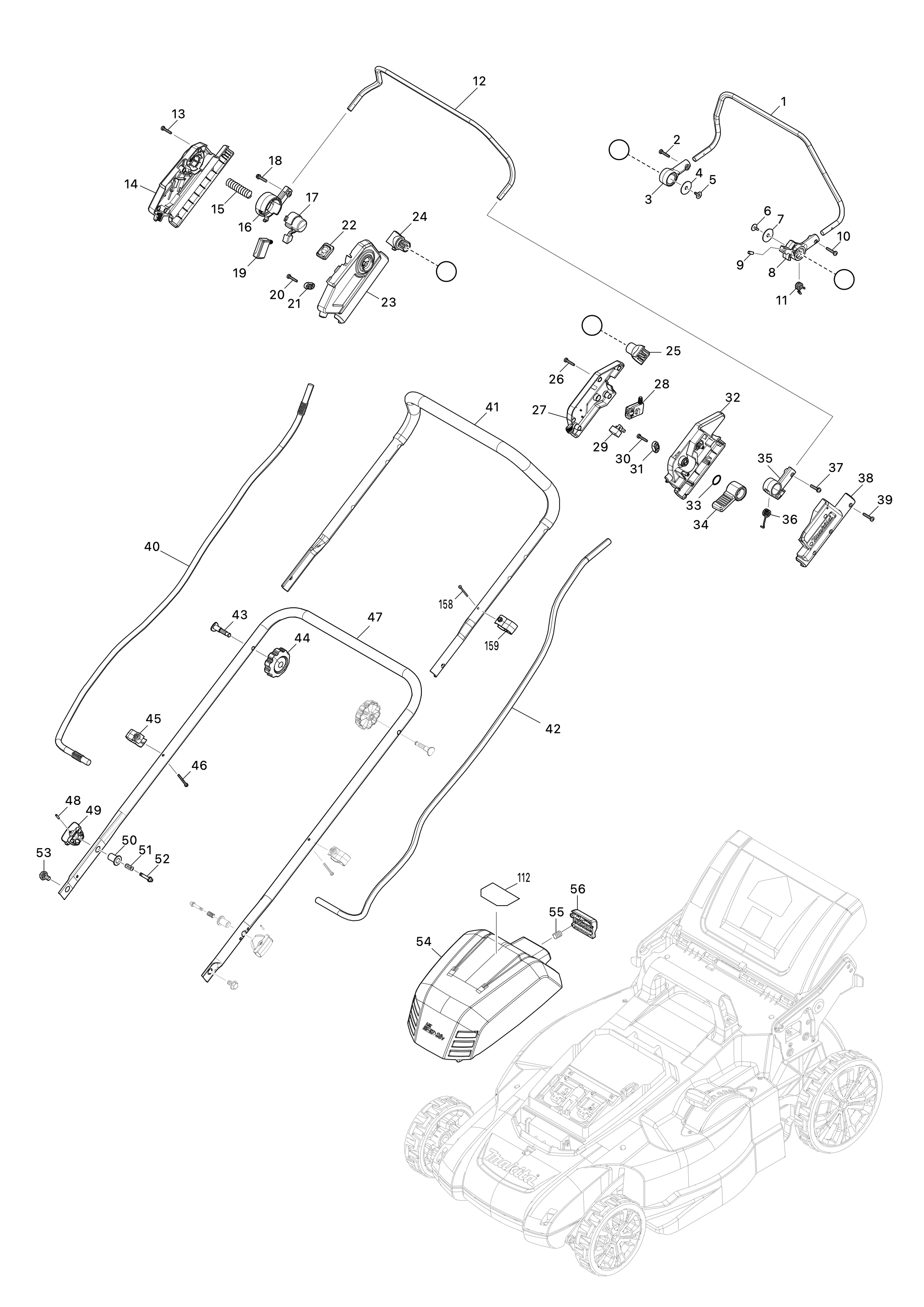 Akku-rasenmäher Dlm539 – Seite 1