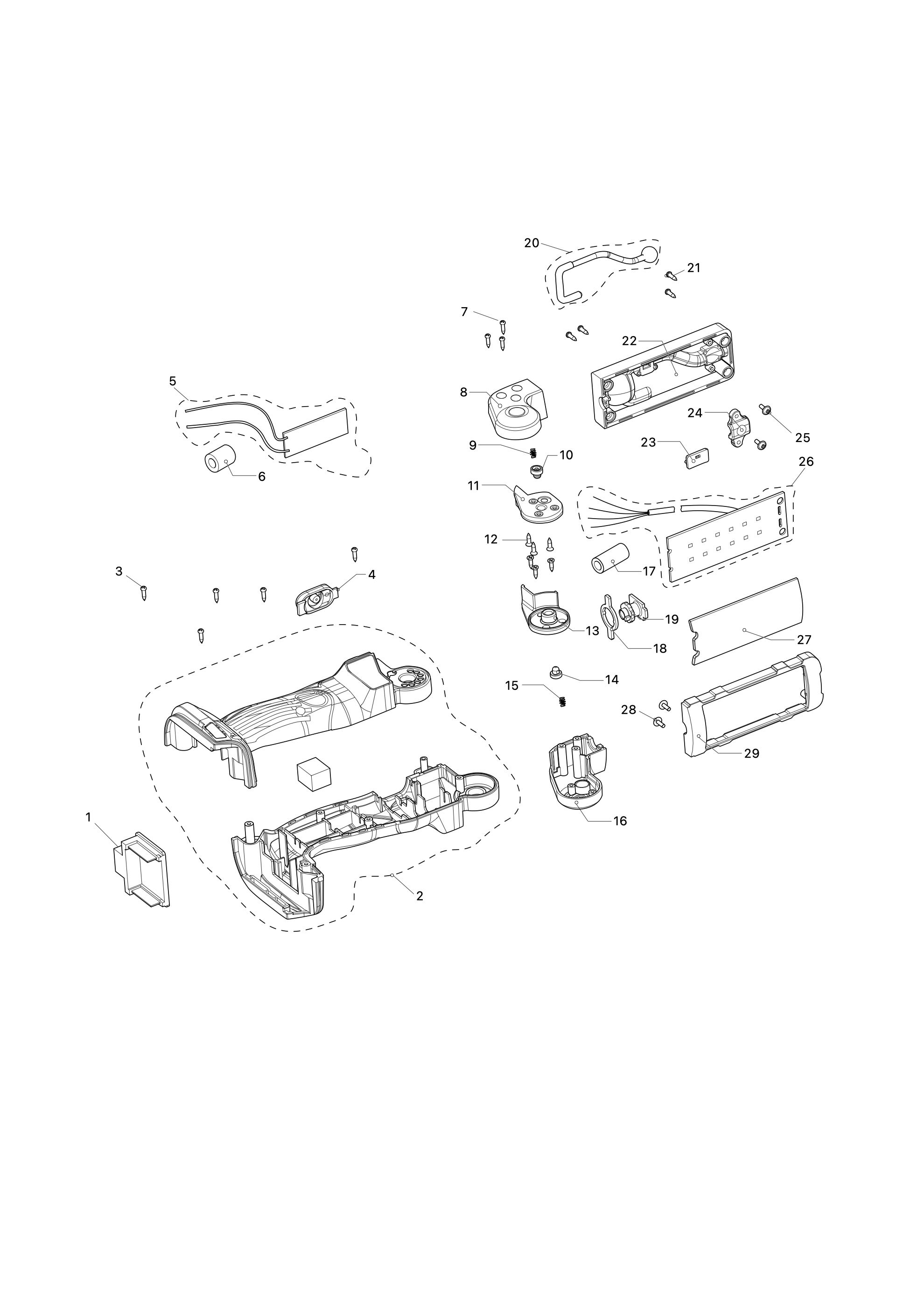 Led-akku-arbeitsleuchte Dml801