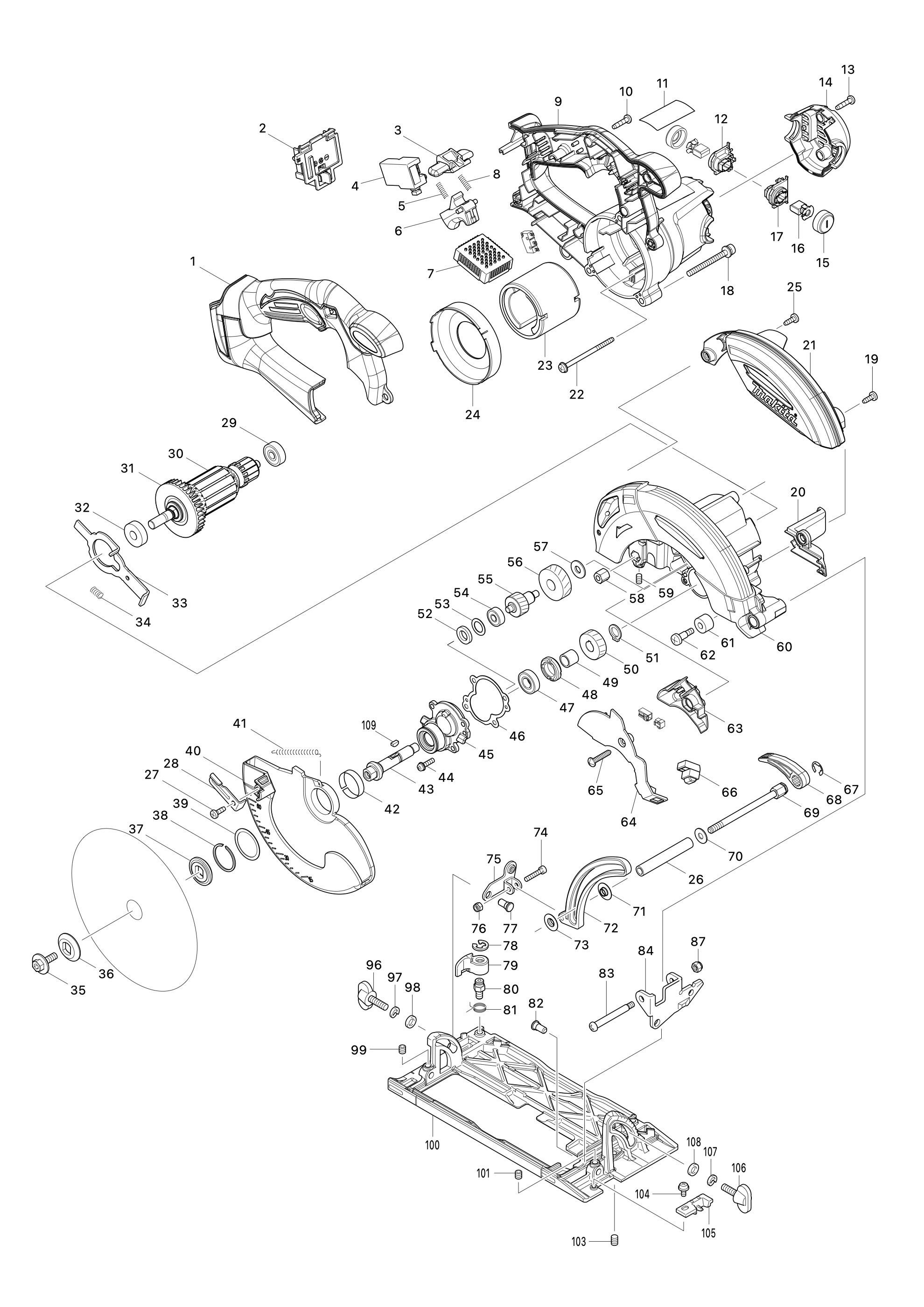 Akku-handkreissäge Dhs630