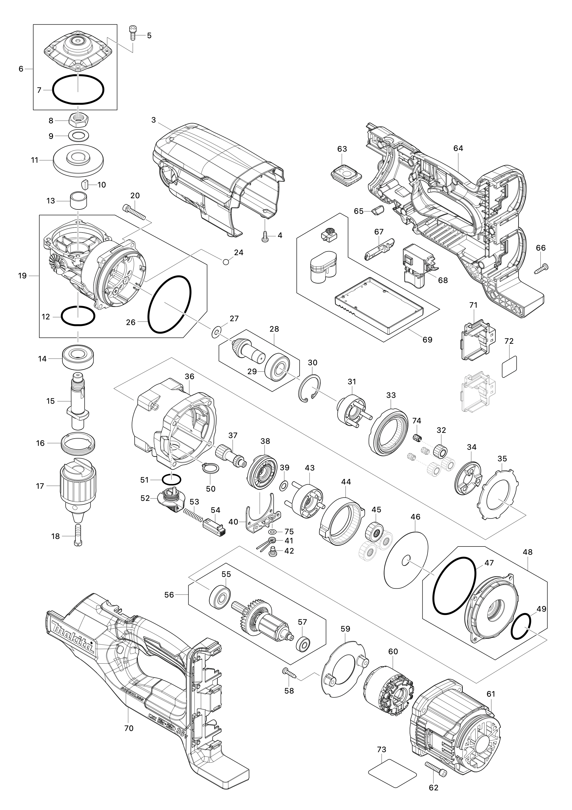 Akku-erdbohrer Ddg460 – Seite 1