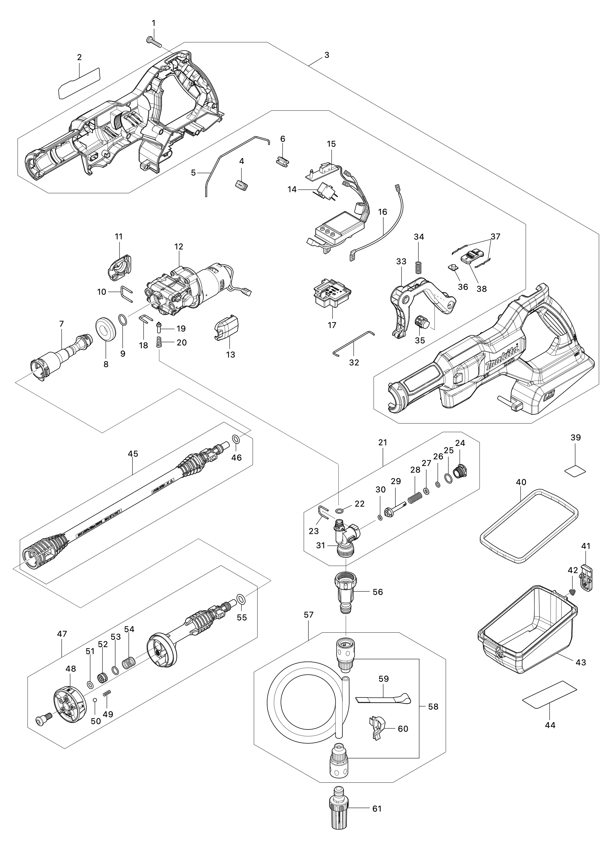 Akku-druckreiniger Dhw180