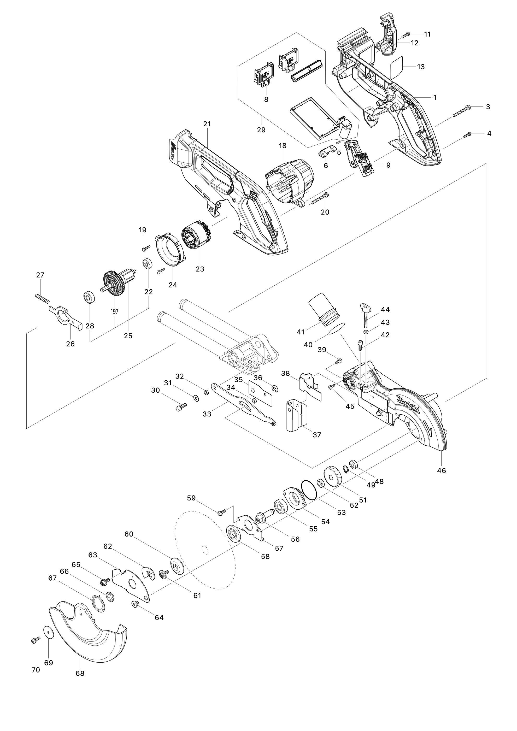 Akku-kapp- und Gehrungssäge Dls714n – Seite 1