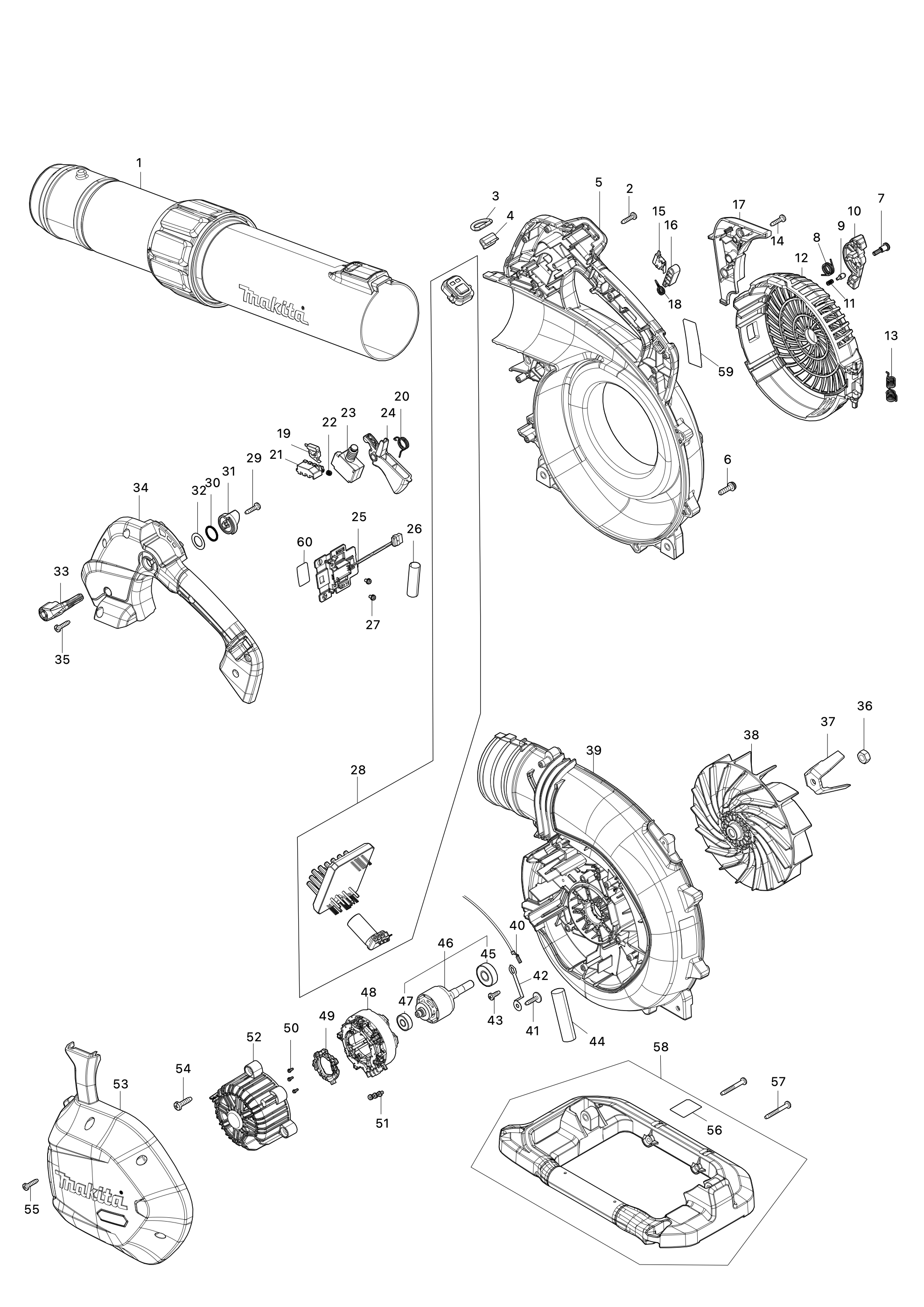 Akku-laubbläser und -sauger Ub003g