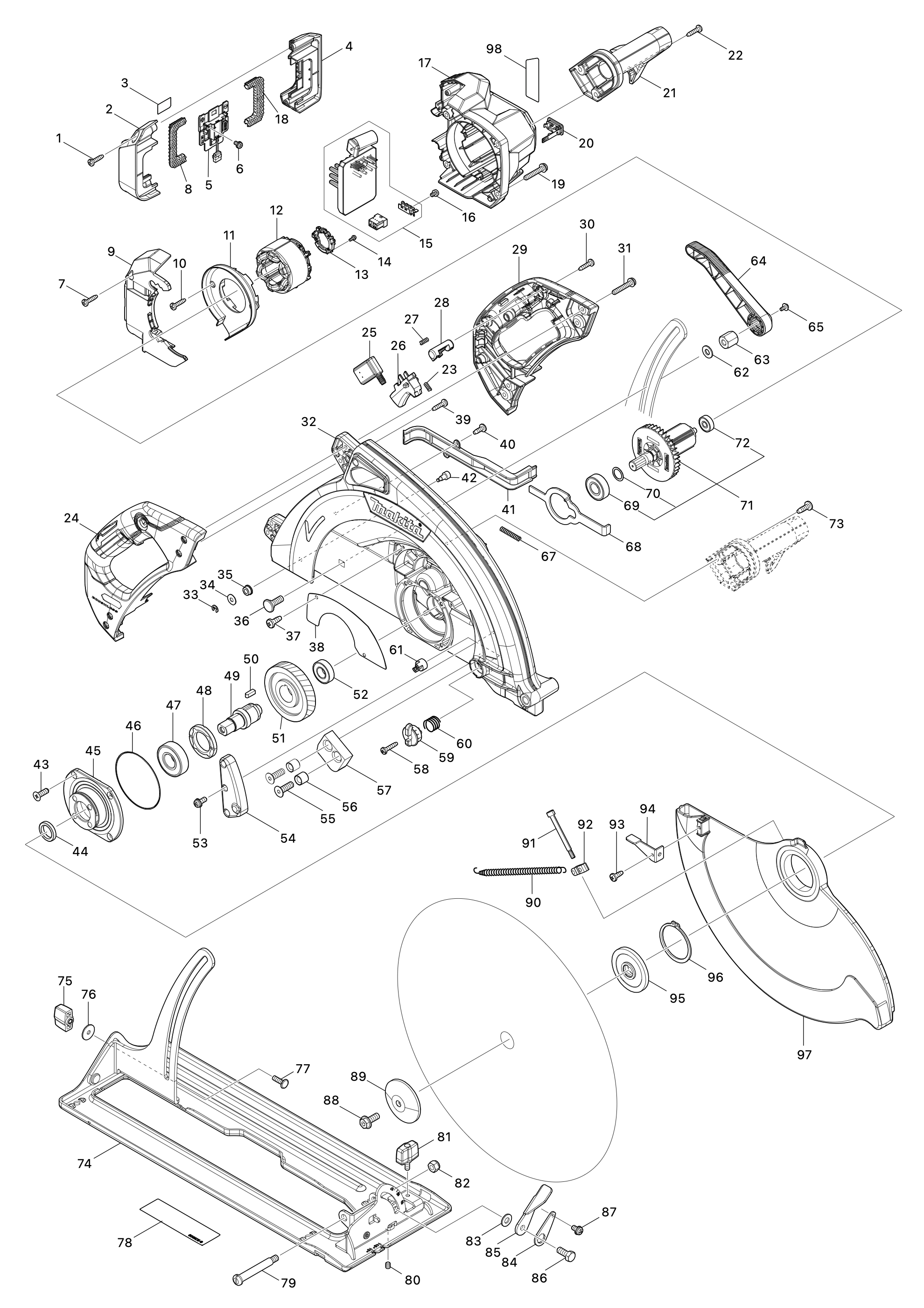 Akku-handkreissäge Hs013g