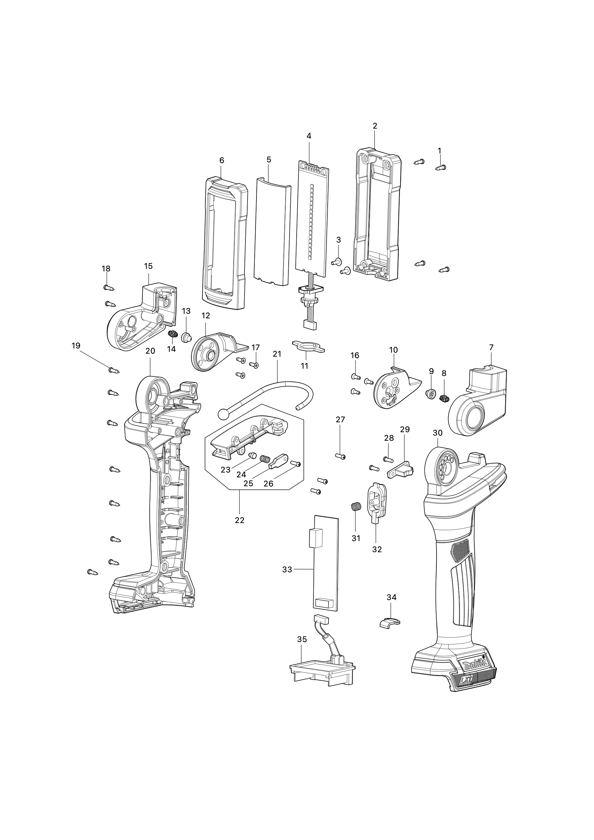 Led-akku-arbeitsleuchte Dml816