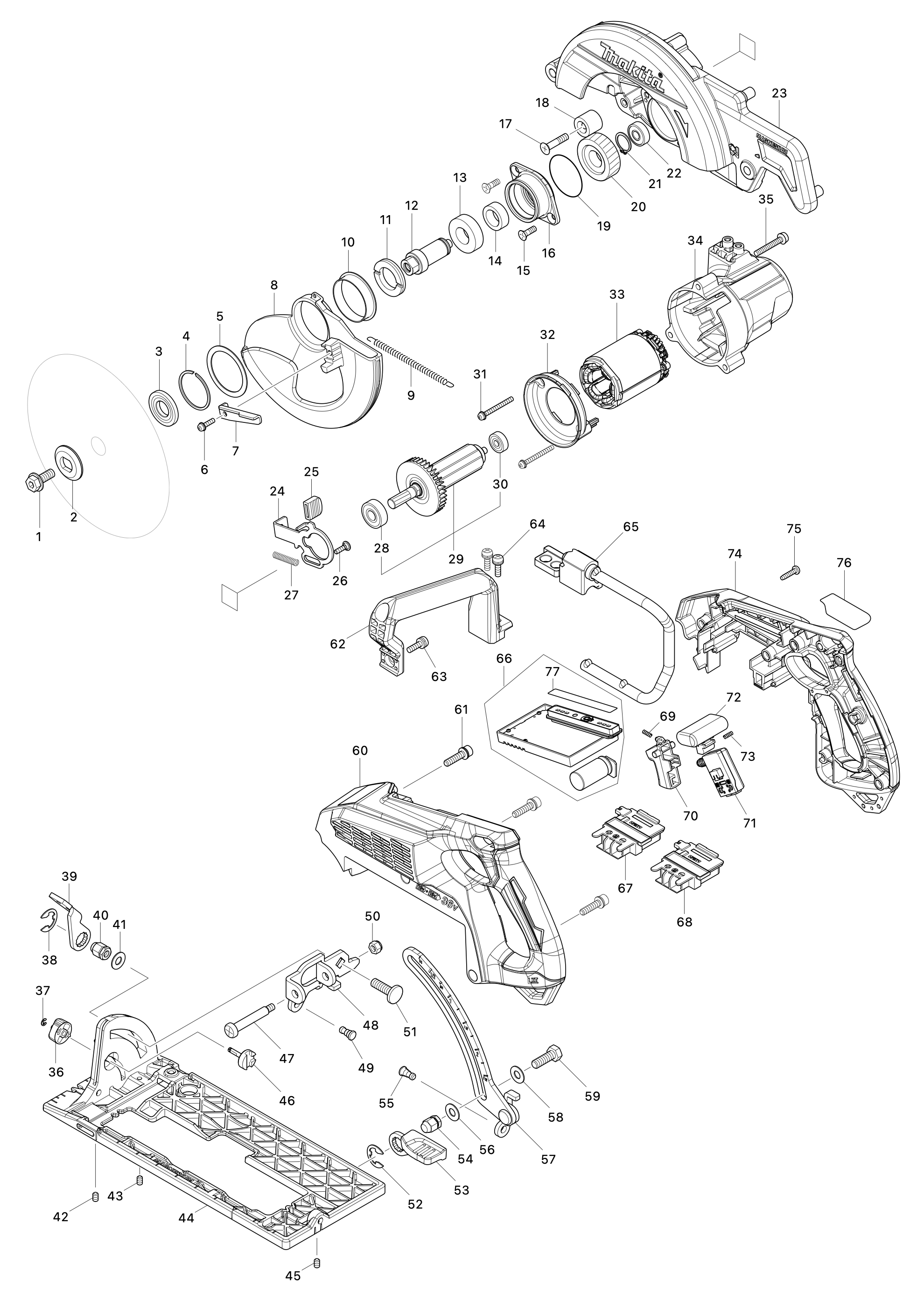Akku-handkreissäge Drs780