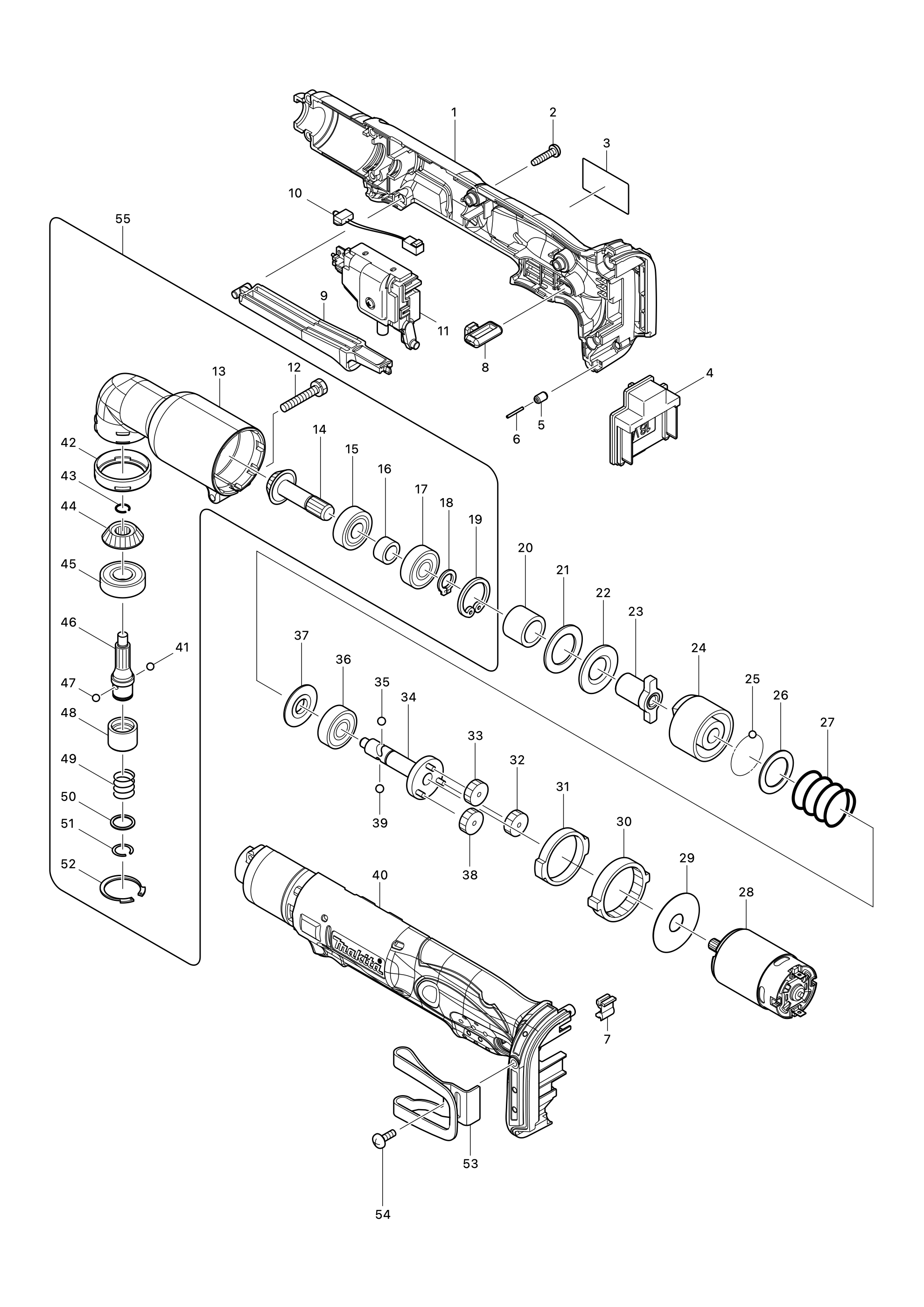 Akku-winkelschlagschrauber Dtl061