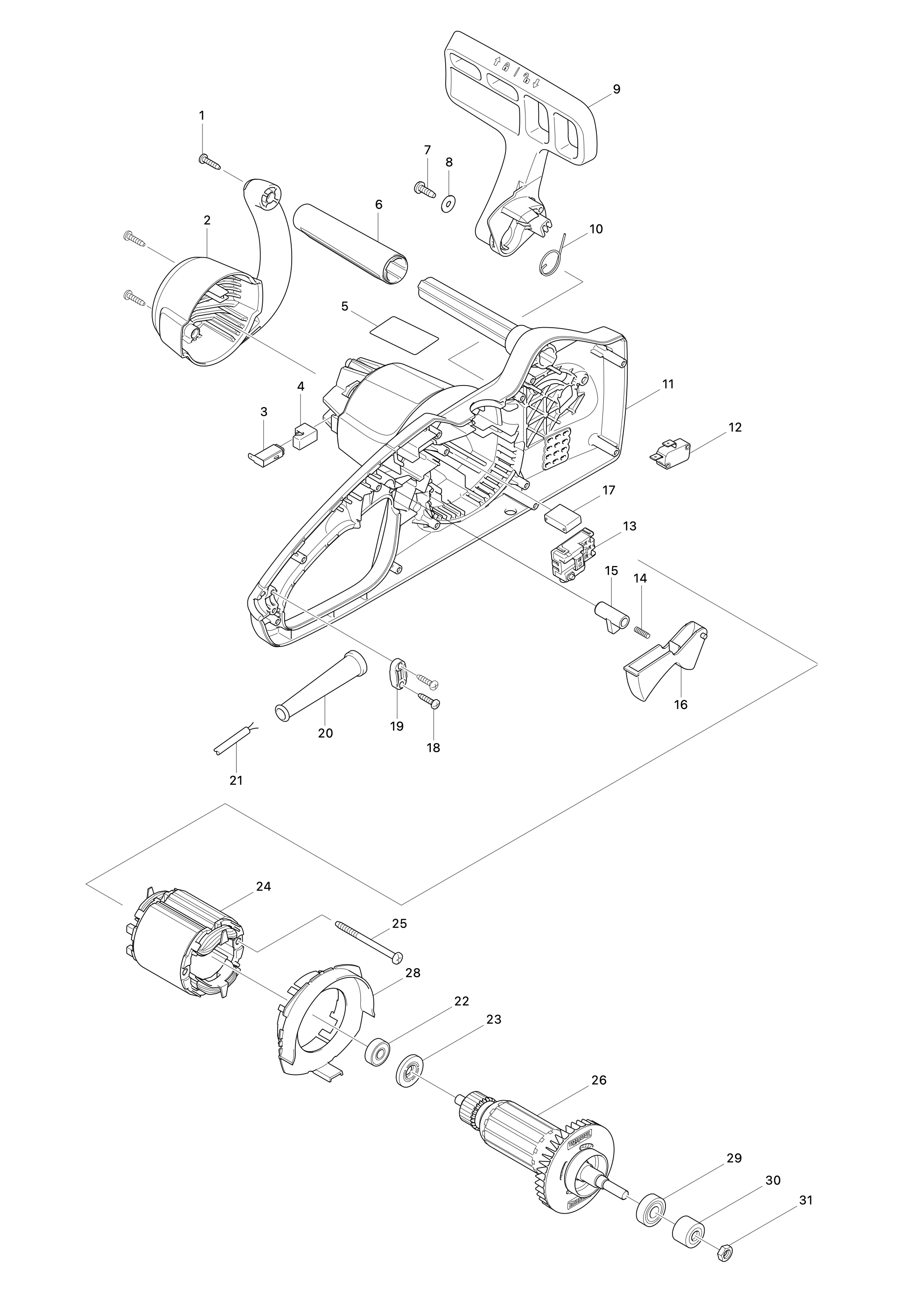 Elektro-kettensäge Uc3541a – Seite 1