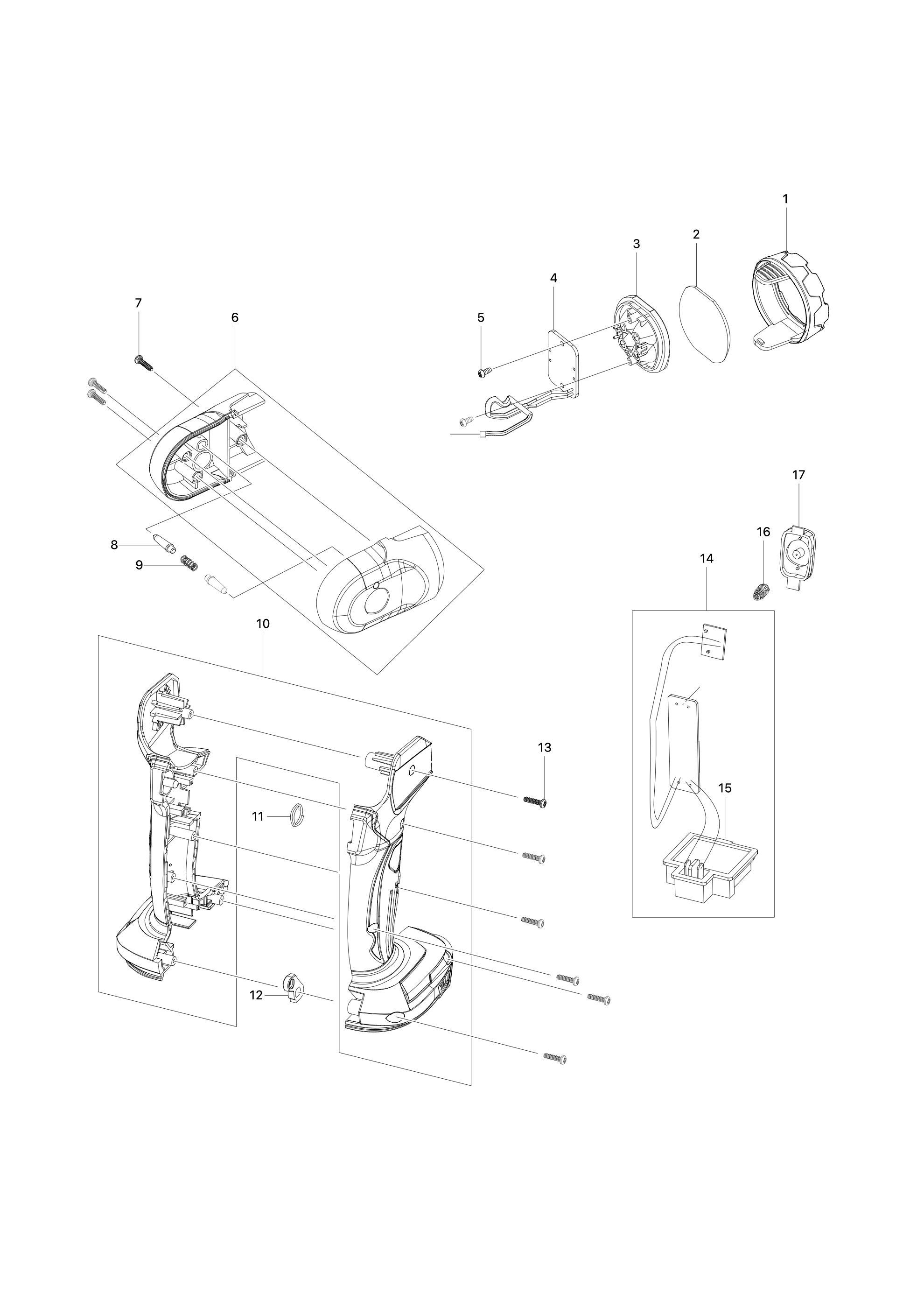 Led-akku-handleuchte Dml815