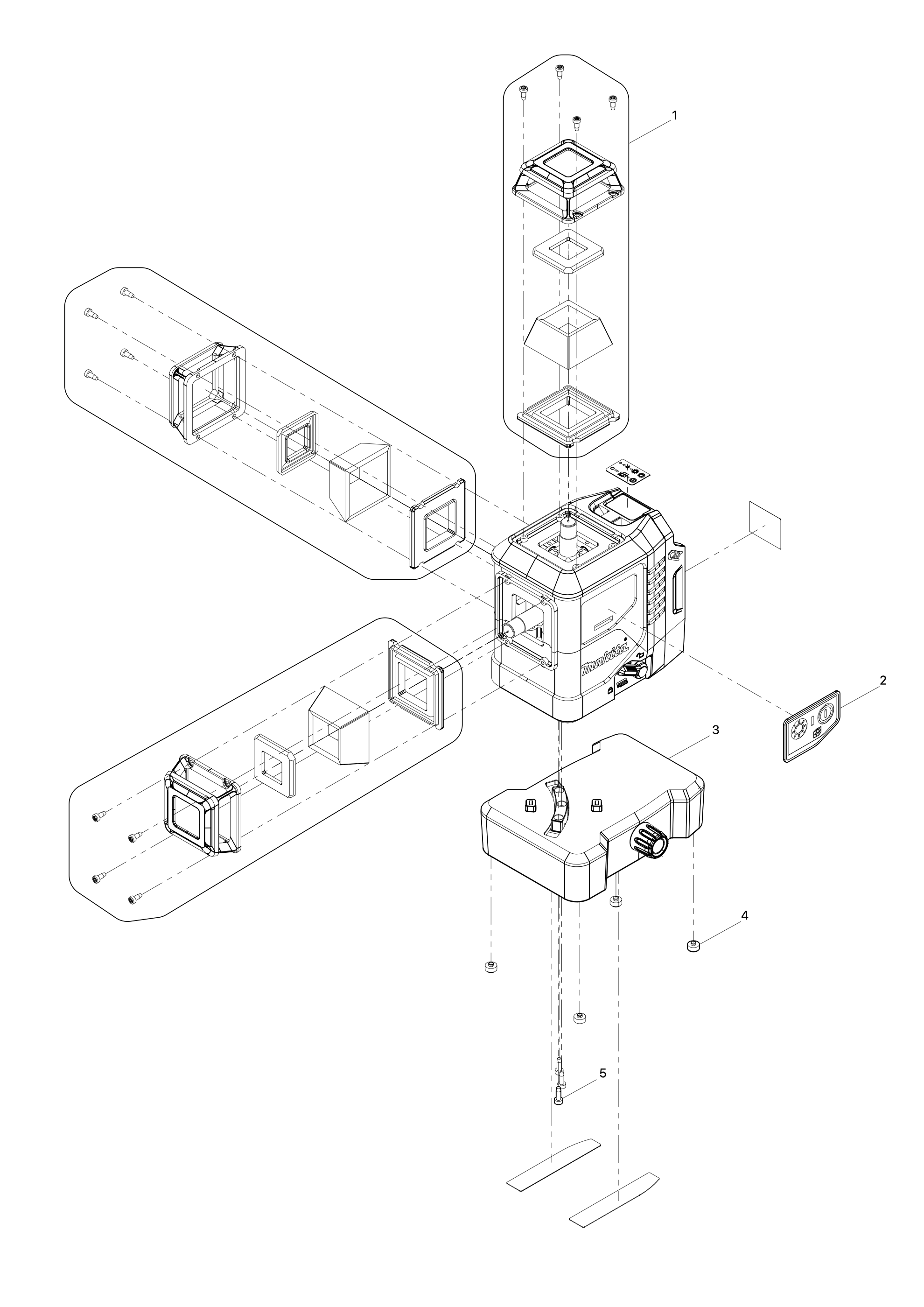 Akku-multilinienlaser Sk700d
