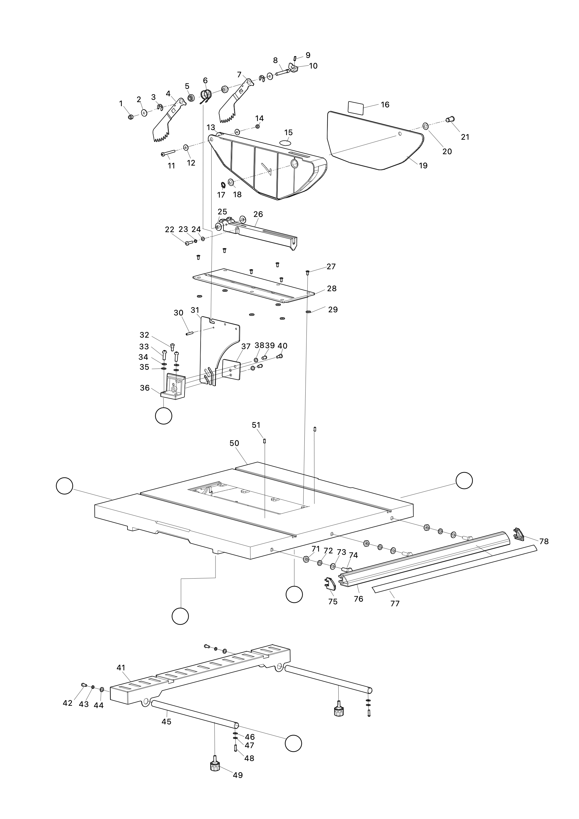 Tischkreissäge Inkl. Untergestell Mlt100n – Seite 1