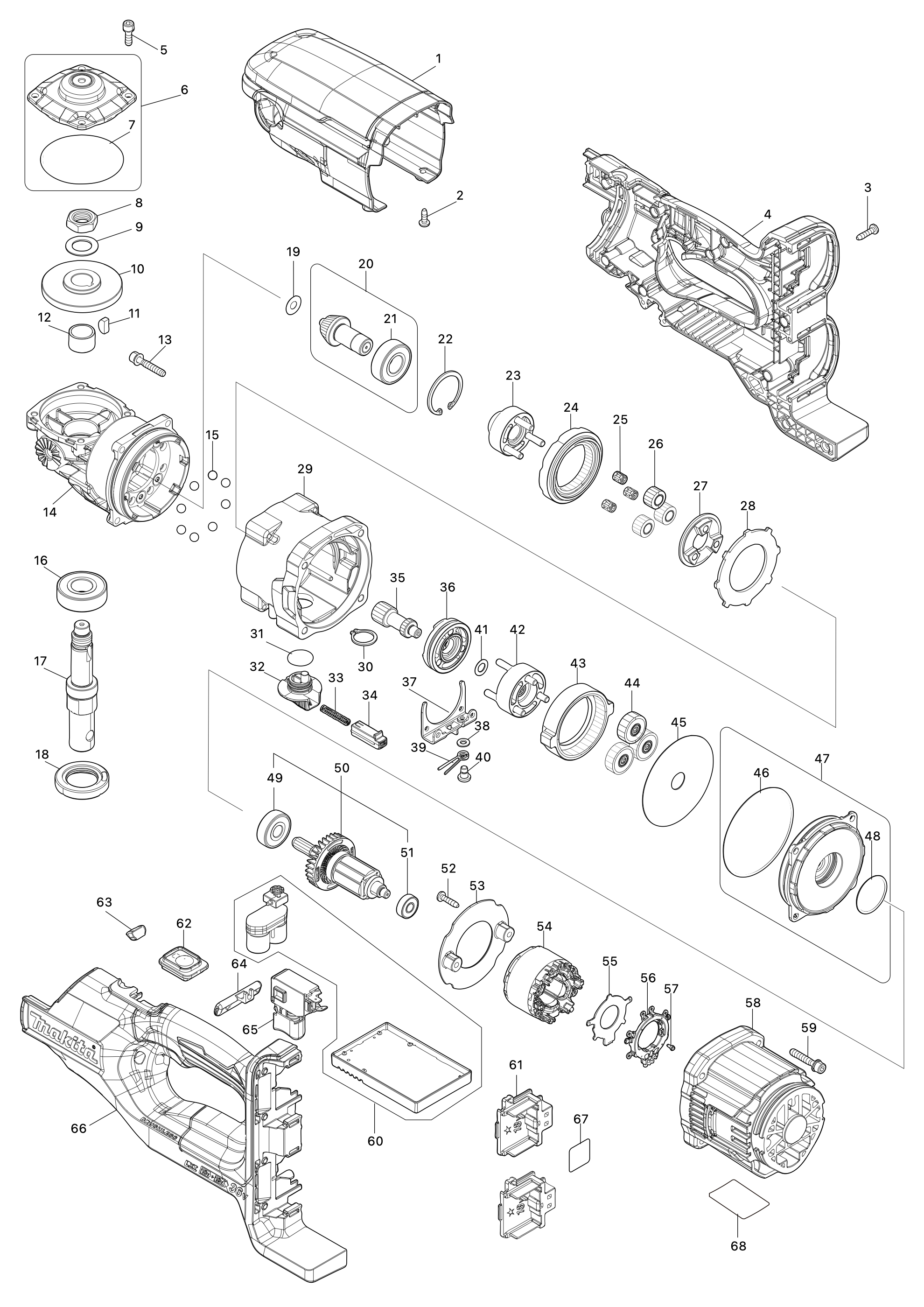 Akku-erdbohrer Ddg461 – Seite 1
