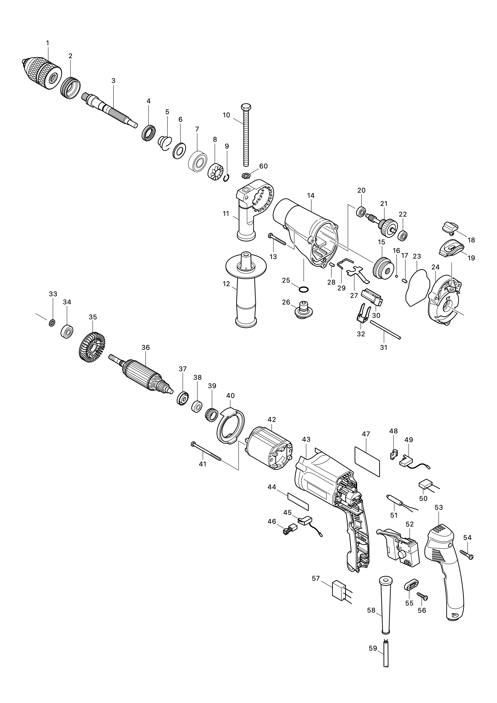 Schlagbohrmaschine Hp2051