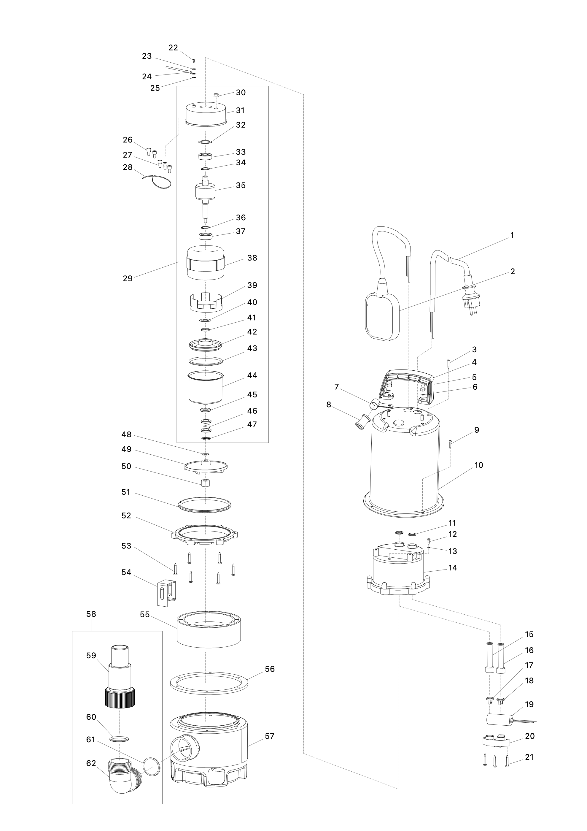 Elektro-tauchpumpe Pf1110