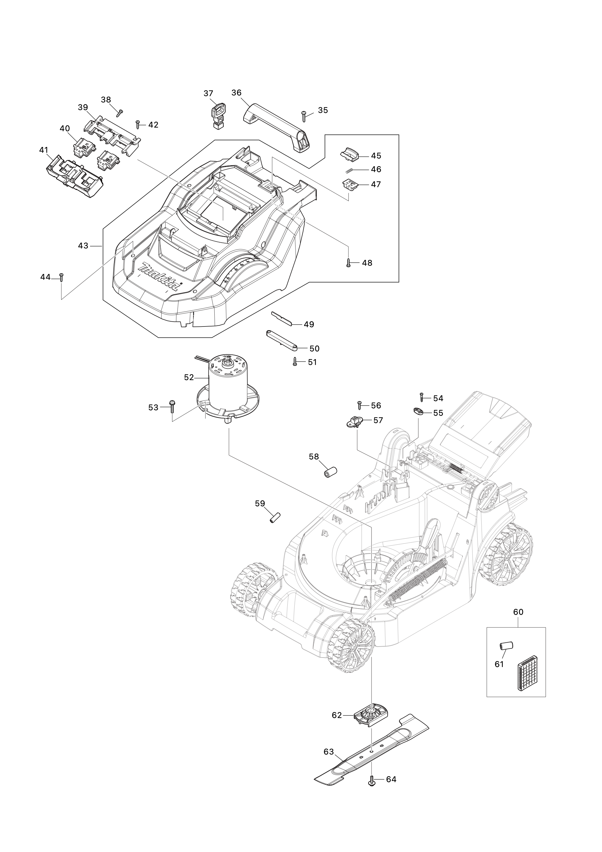 Akku-rasenmäher Dlm382 – Seite 2