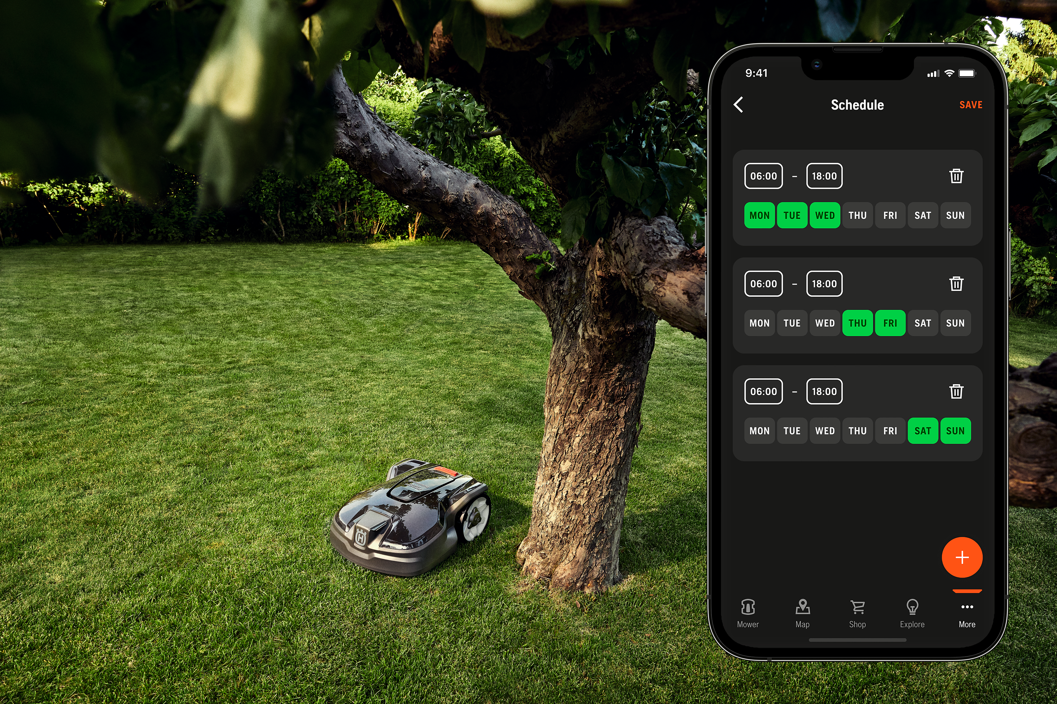Husqvarna Automower® Connect Modul mit ESIM-Karte 2G und 4G – Roboter-Personalisierung und -Konnektivität – Ansicht 3