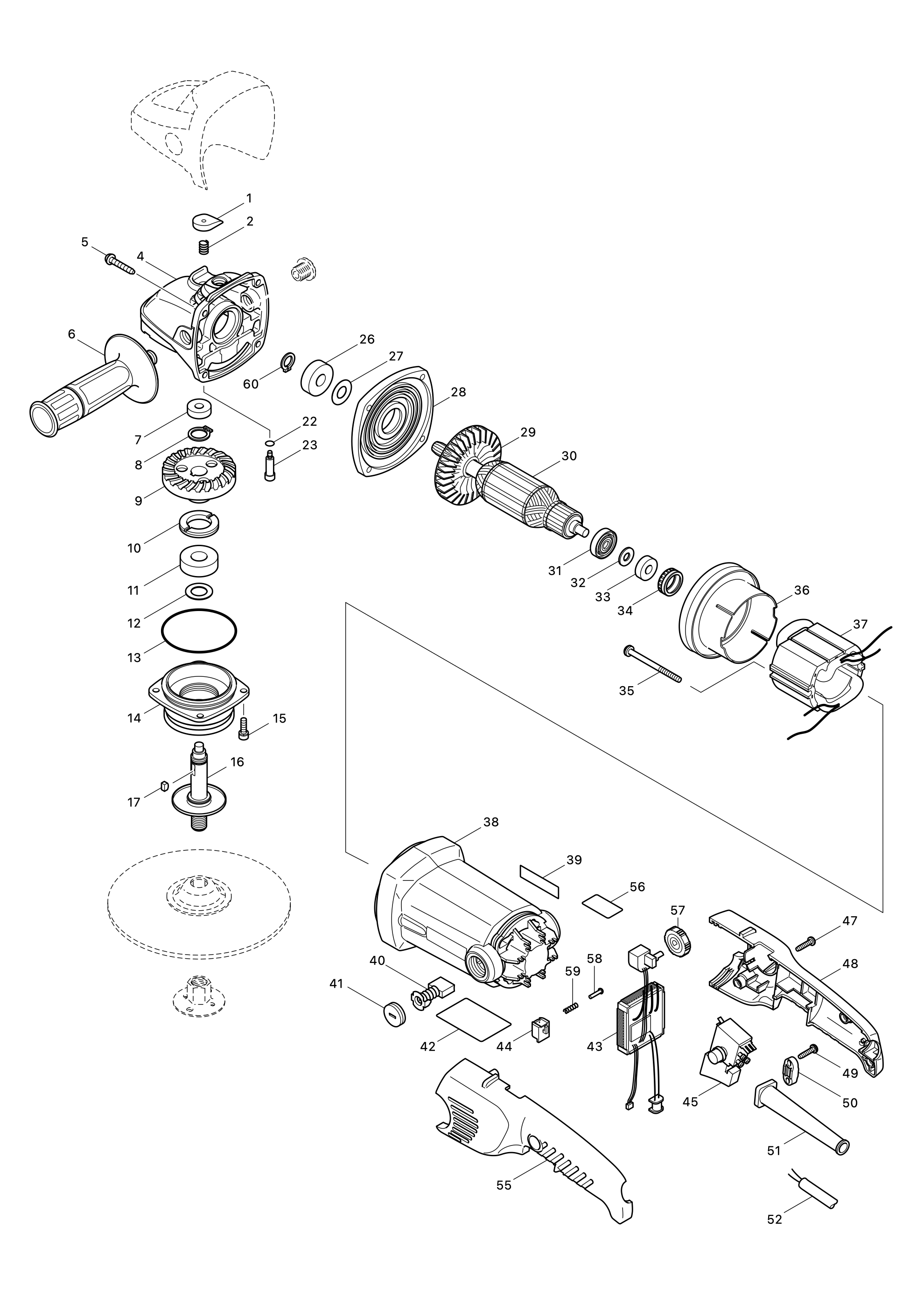 Rotationsschleifer Sa7000c