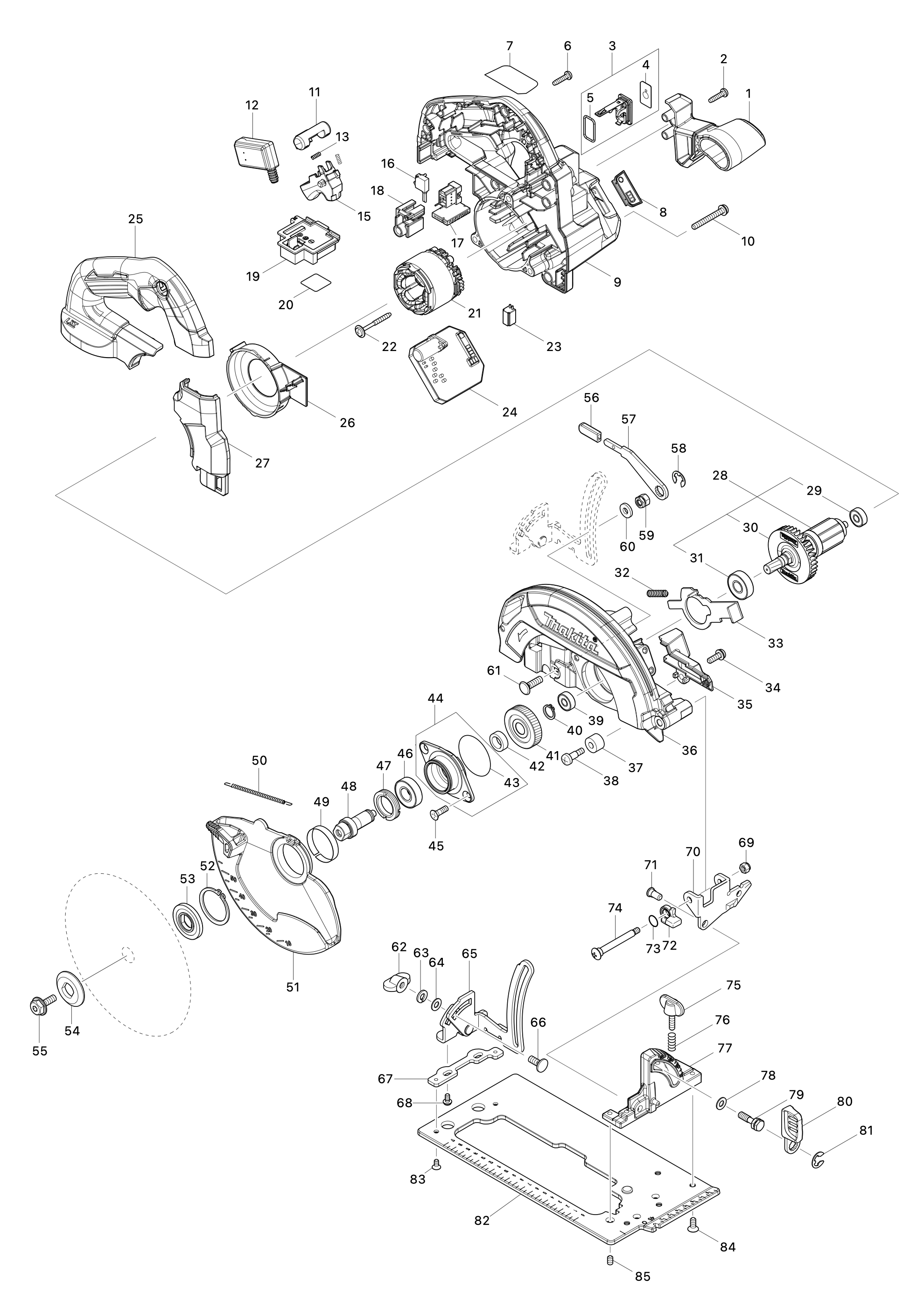 Akku-handkreissäge Dhs661