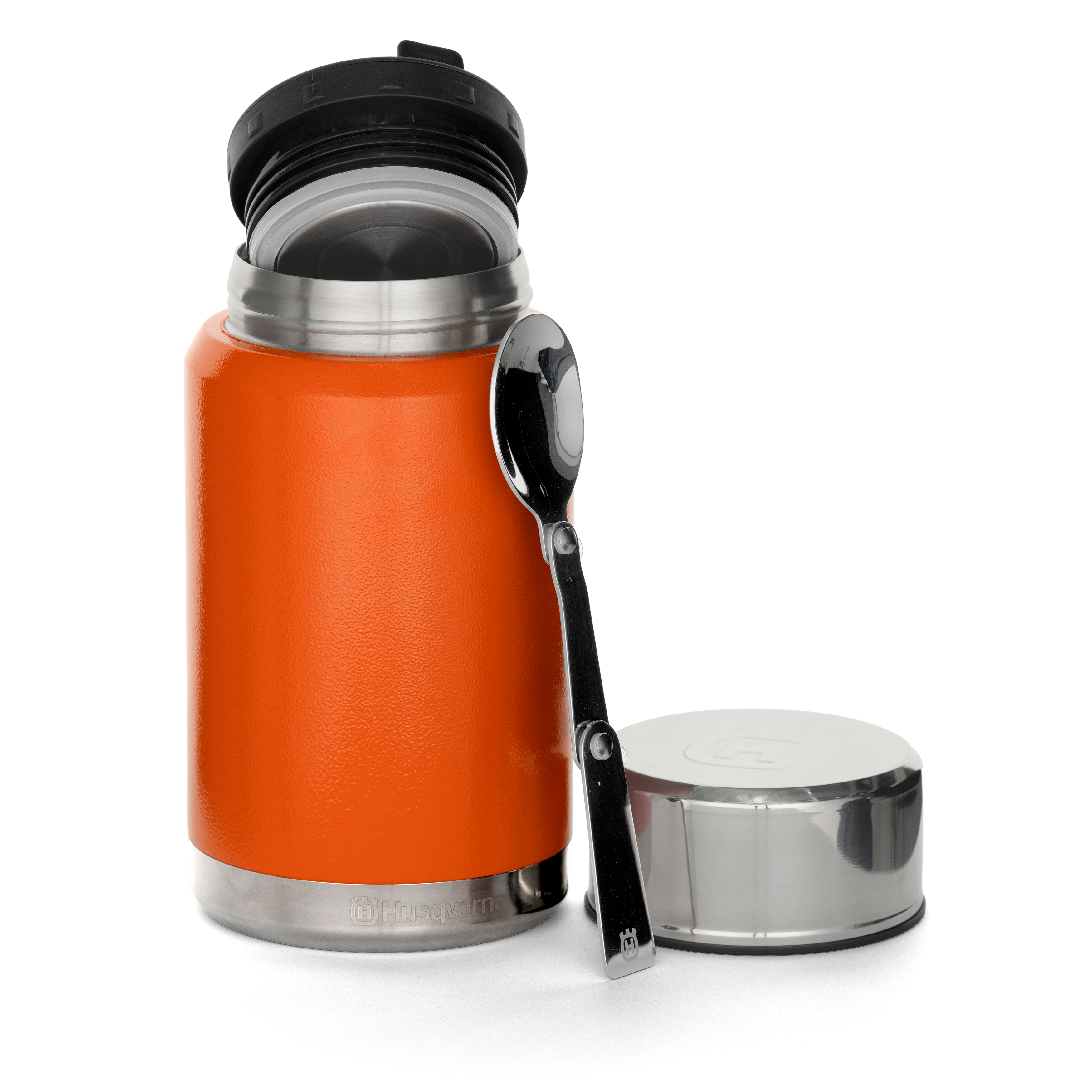 Husqvarna Xplorer Lebensmitteldose mit Löffel - 0,6L – Xplorer-Freizeitkleidung – Ansicht 1