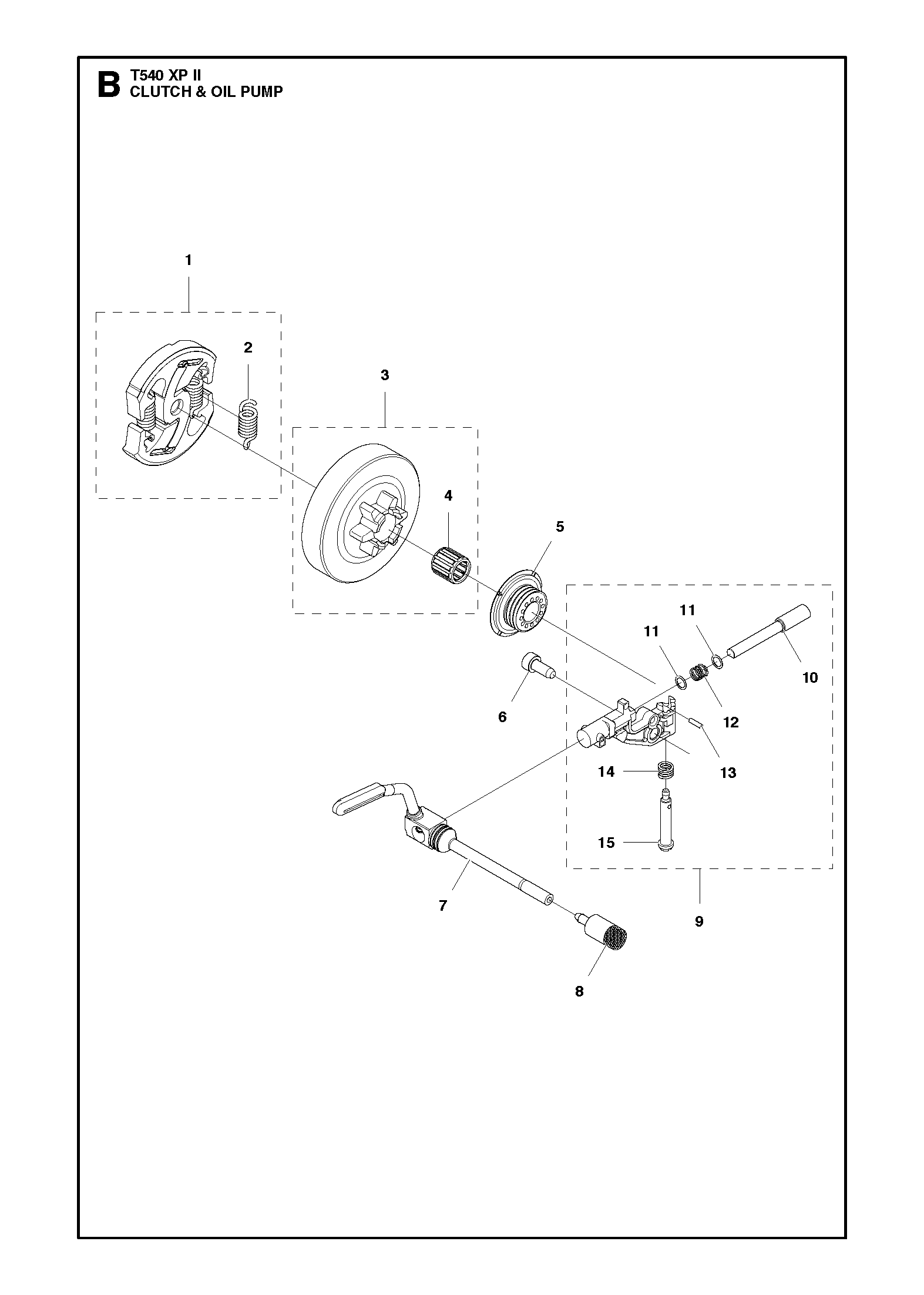 Kupplung und Ölpumpe