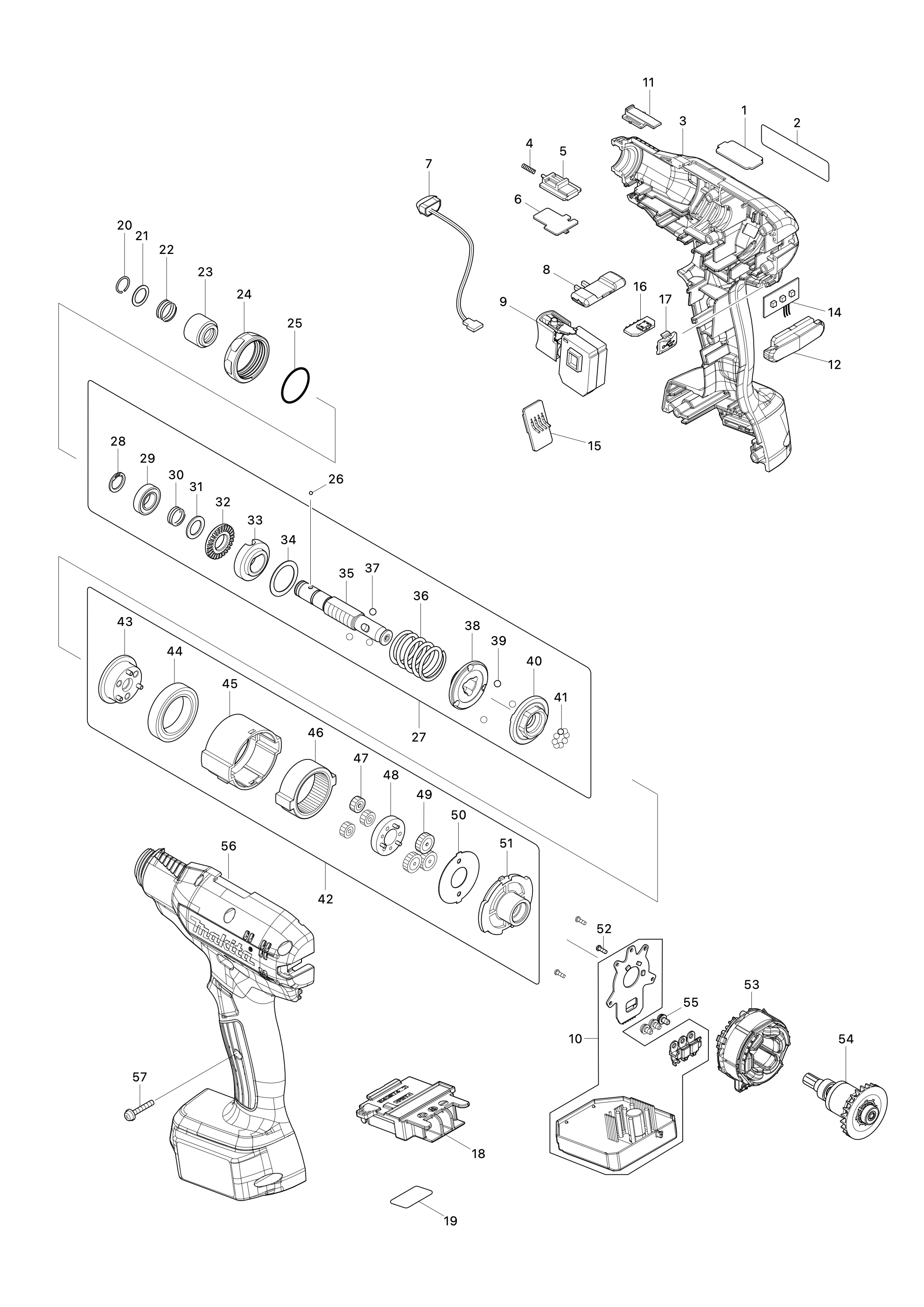 Akku-abschaltschrauber Dft060f