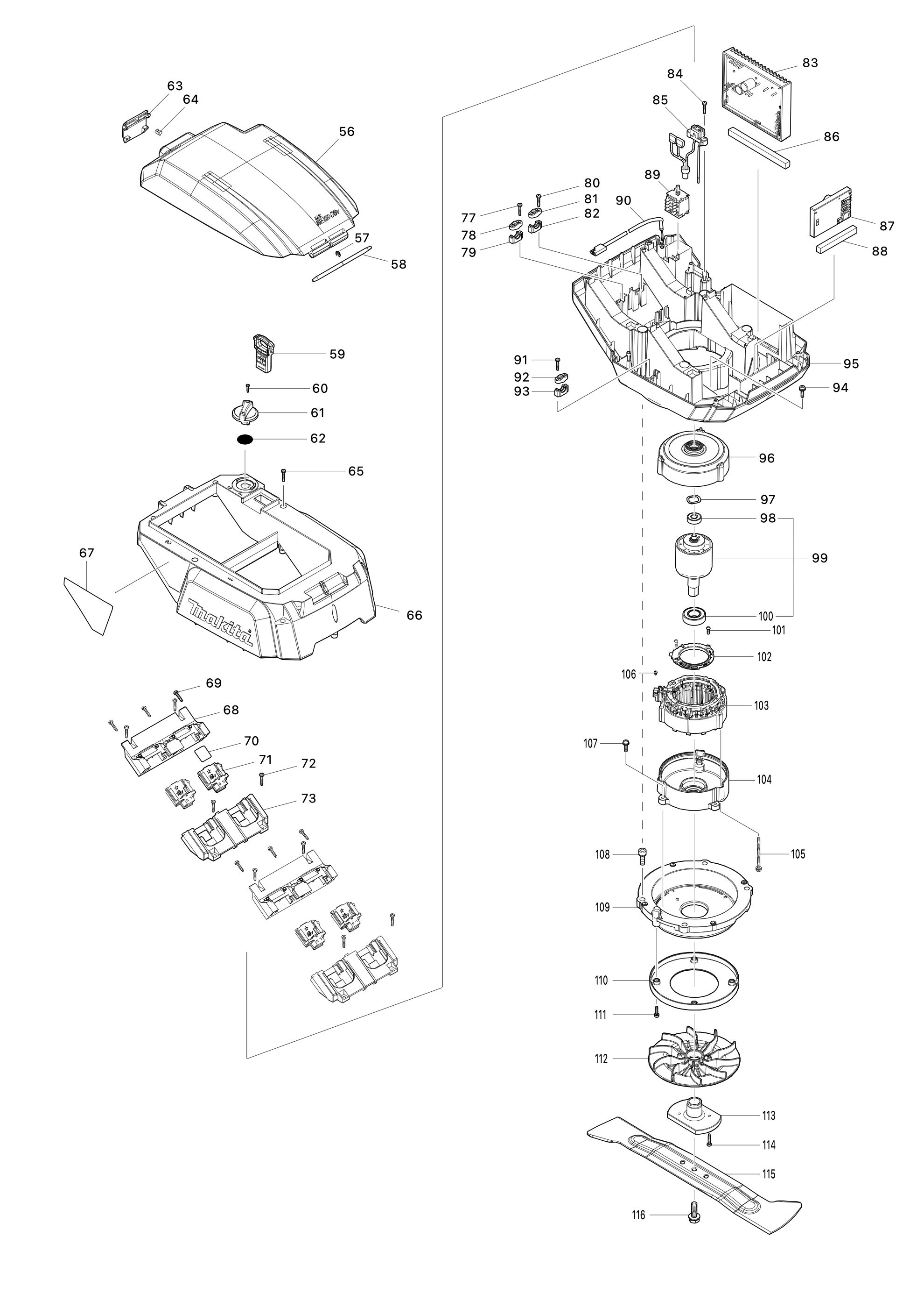 Akku-rasenmäher Dlm465 – Seite 2