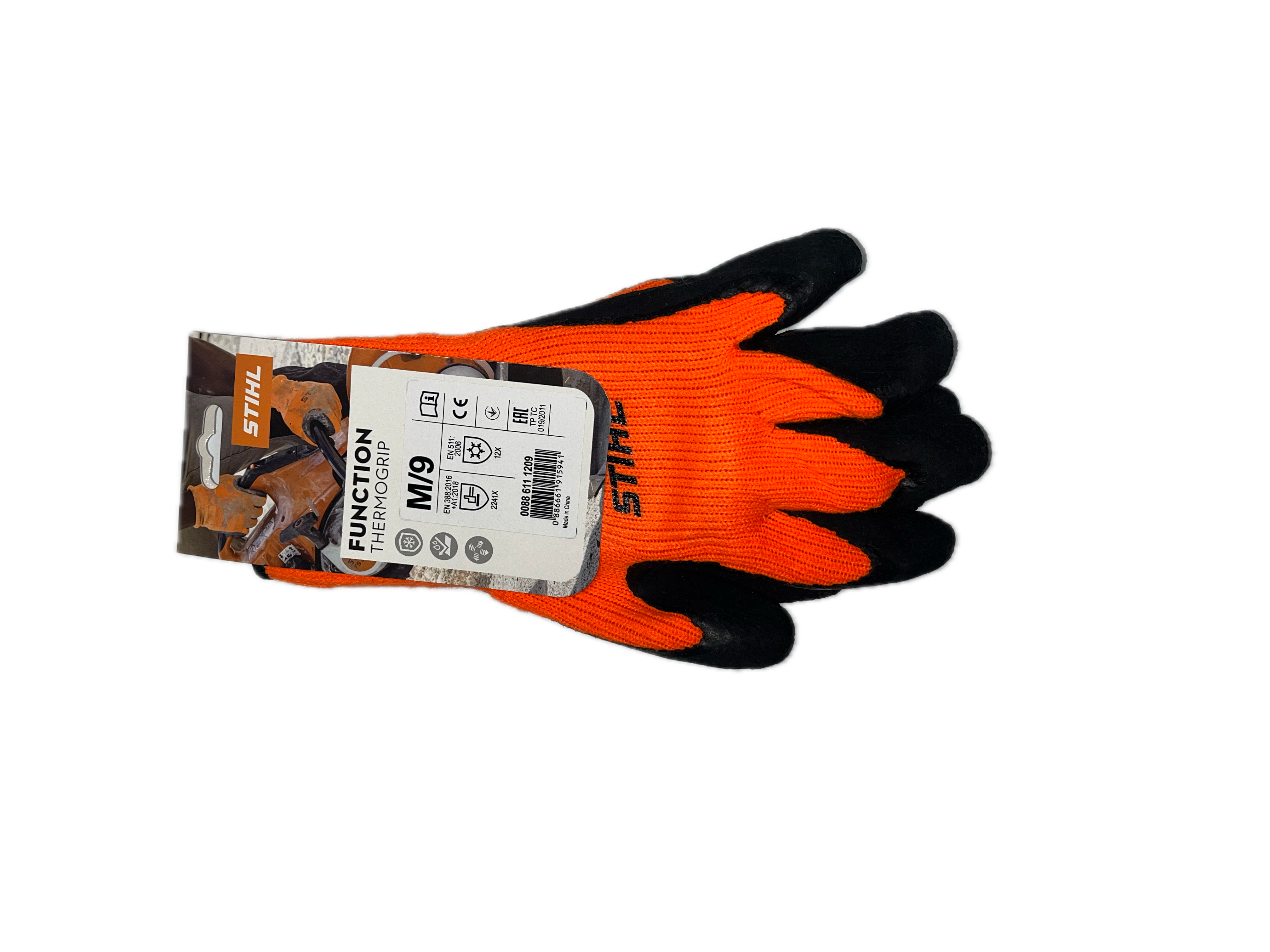 Stihl Kälteschutzhandschuhe FUNCTION ThermoGrip - Schwarz/Orange