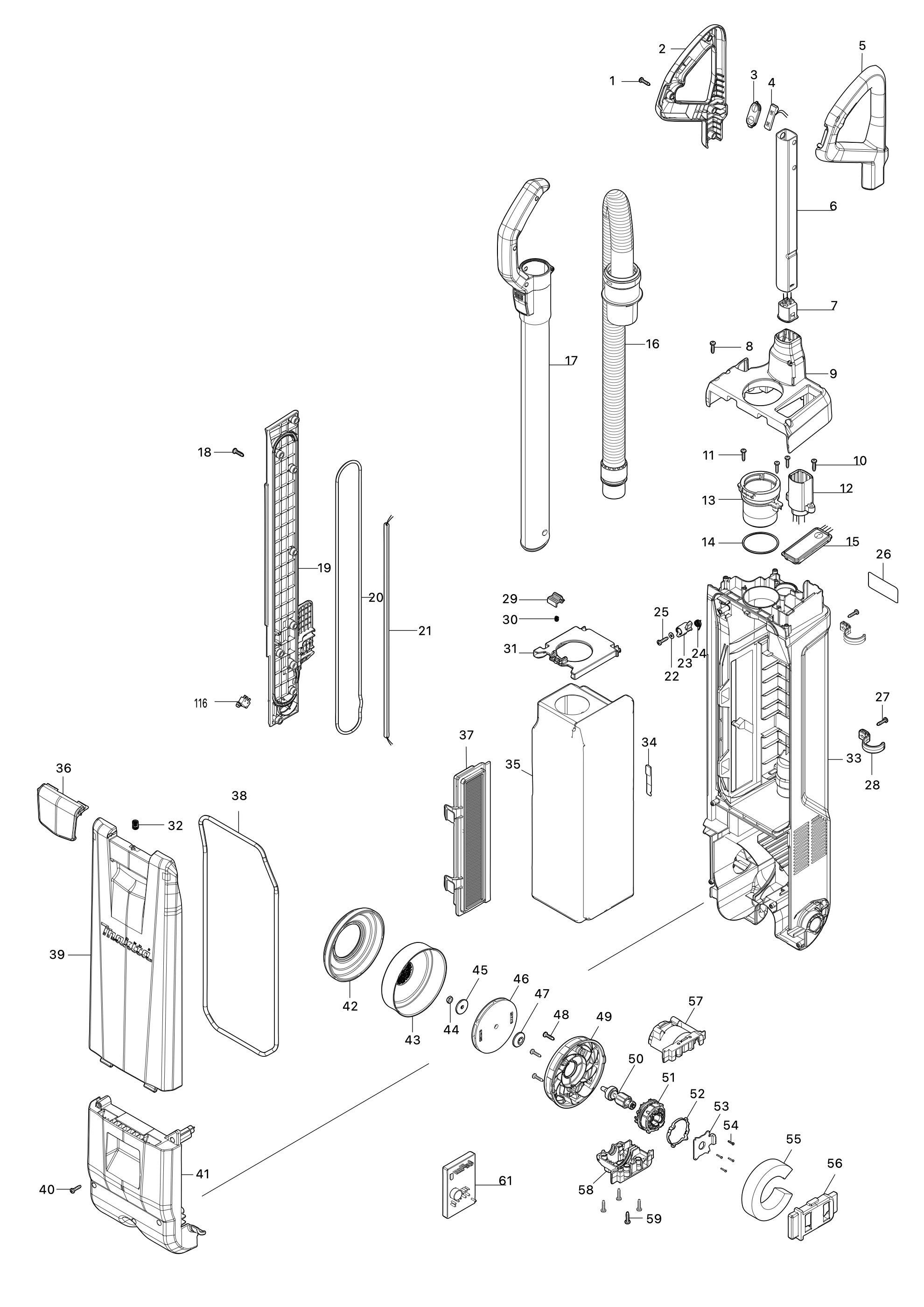 Akku-bodenstaubsauger Dvc560 – Seite 1