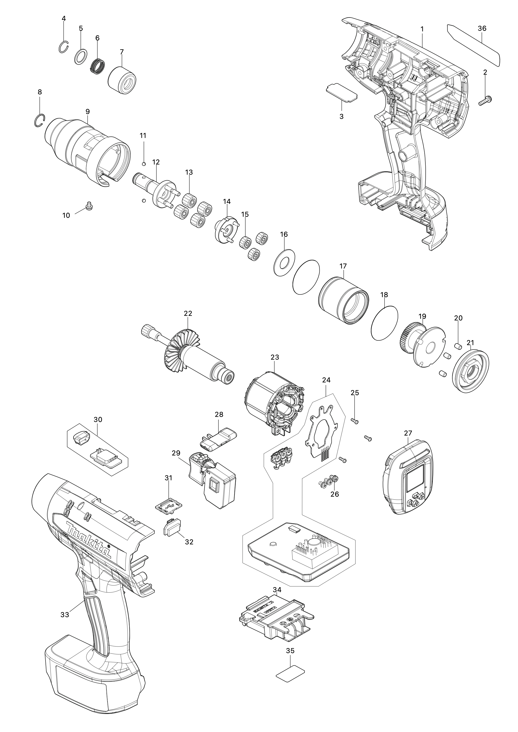Akku-abschaltschrauber Dft060t