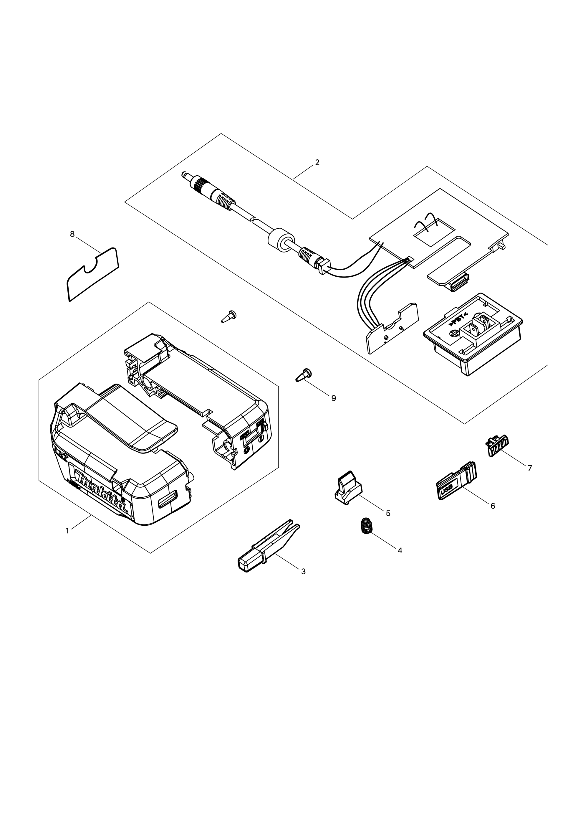 Akku-adapter 14,4v / 18v 198634-2