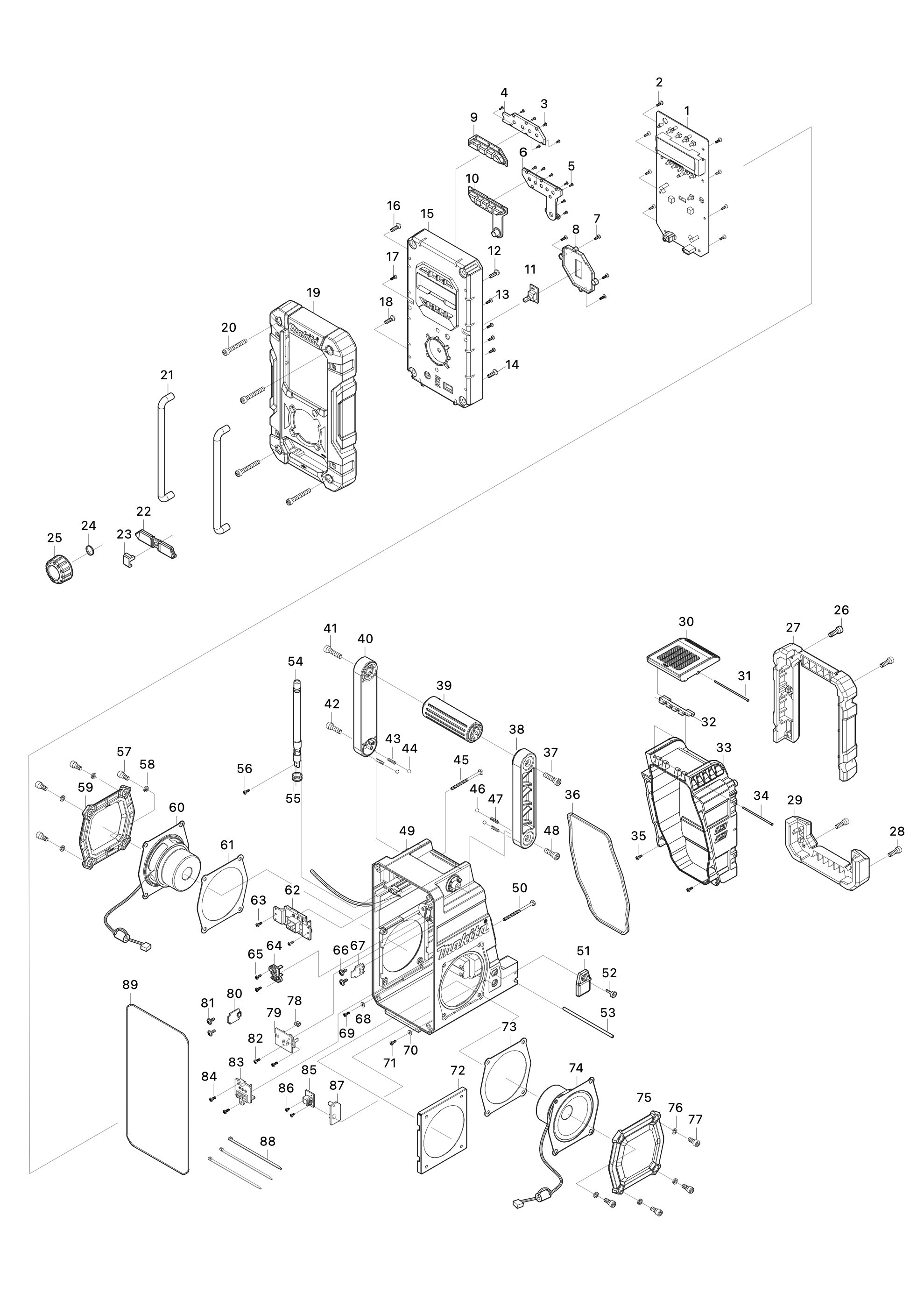 Akku-baustellenradio Dmr112