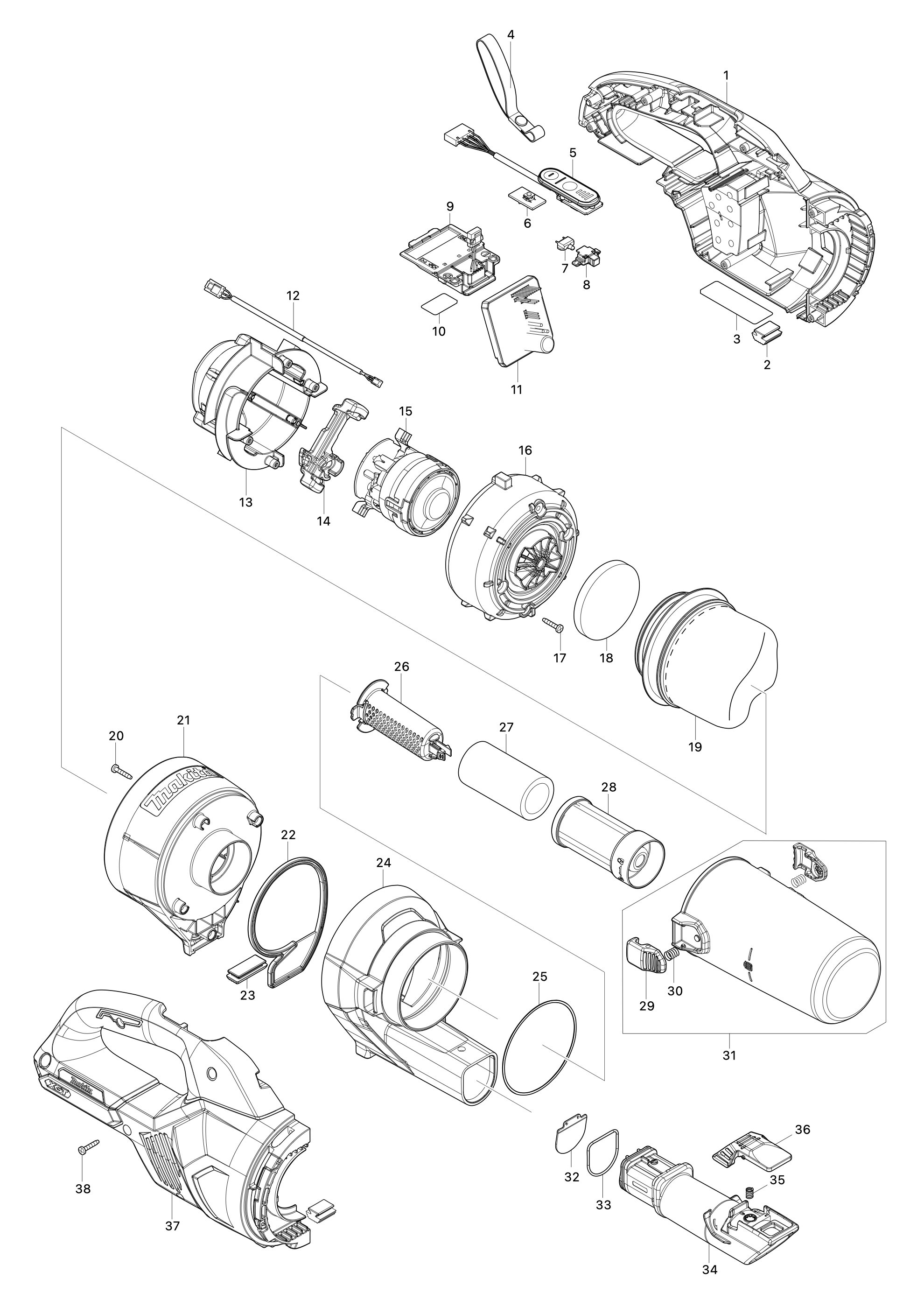 Akku-staubsauger Cl003g