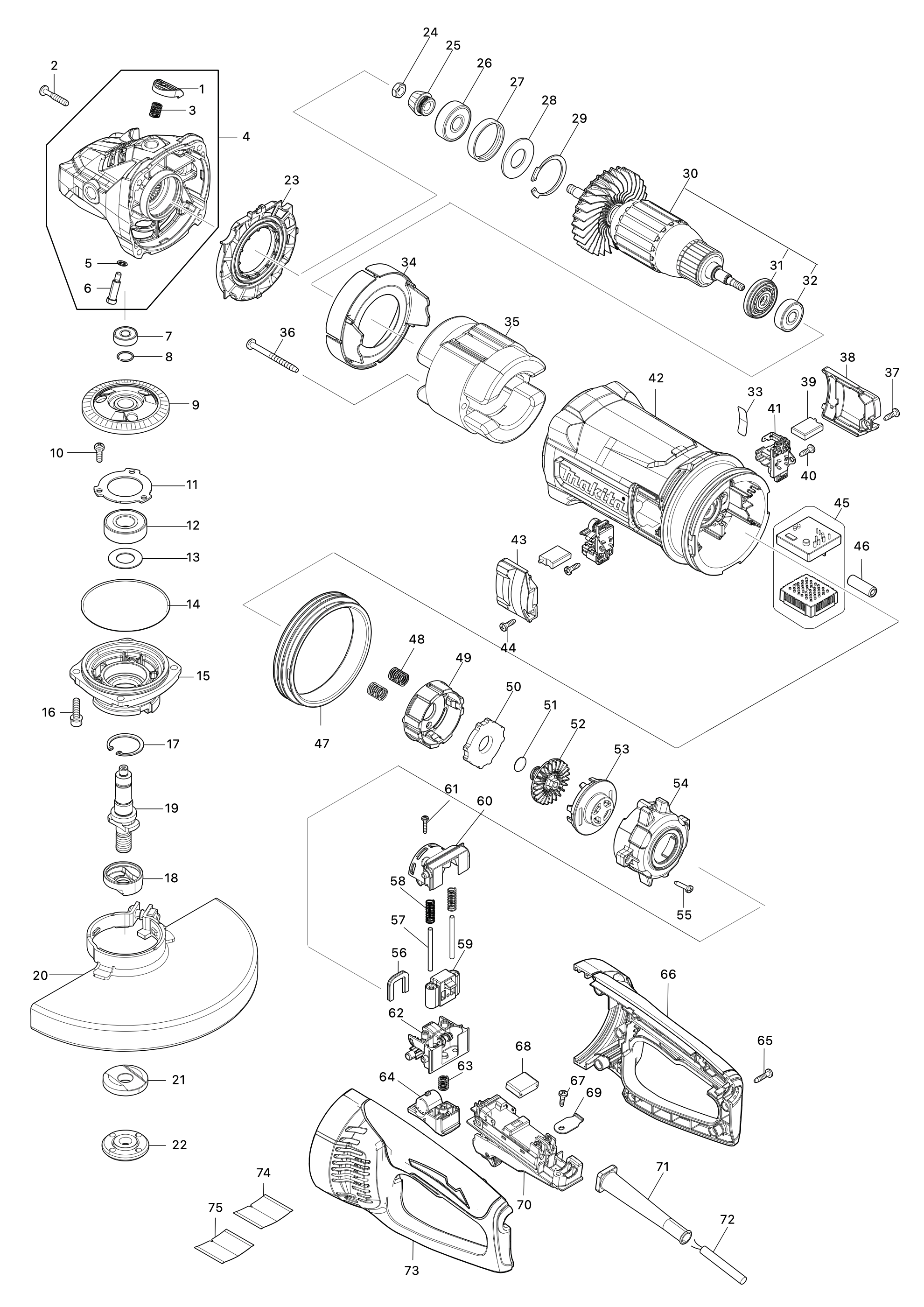 Winkelschleifer Ga9071