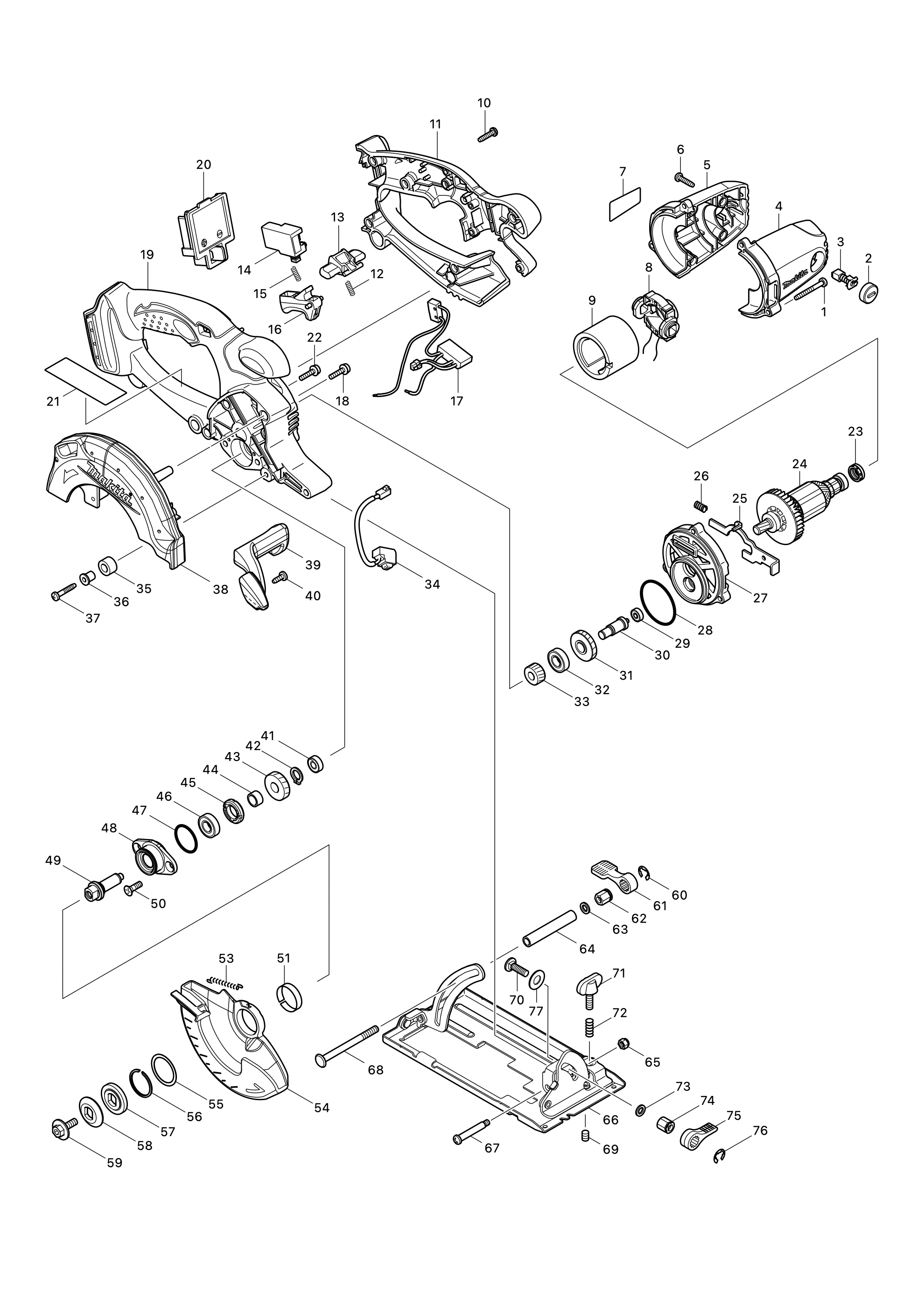 Akku-handkreissäge Dss501