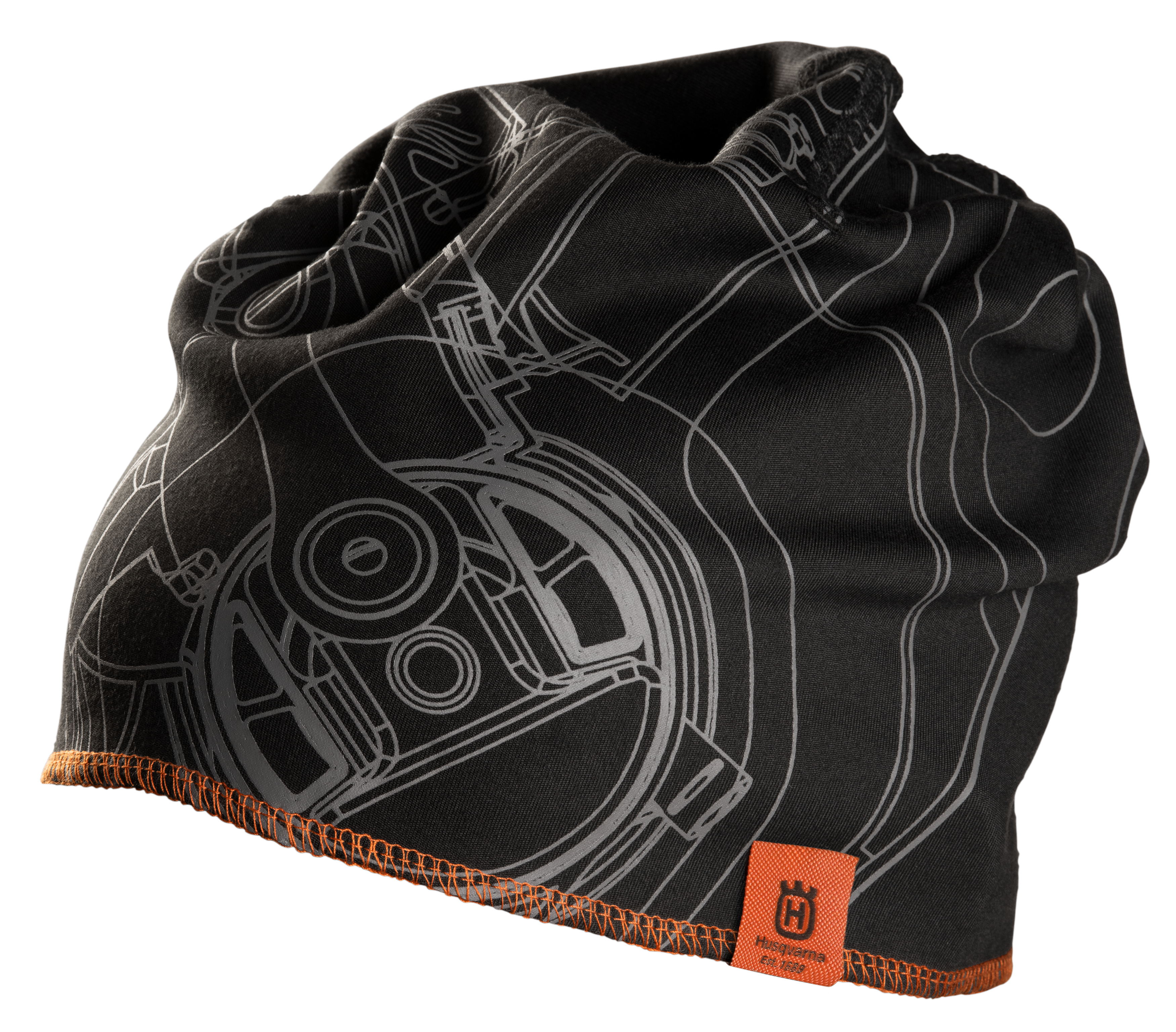Husqvarna Xplorer Beanie mit Sägenmotiv – Xplorer-Freizeitkleidung – Ansicht 1