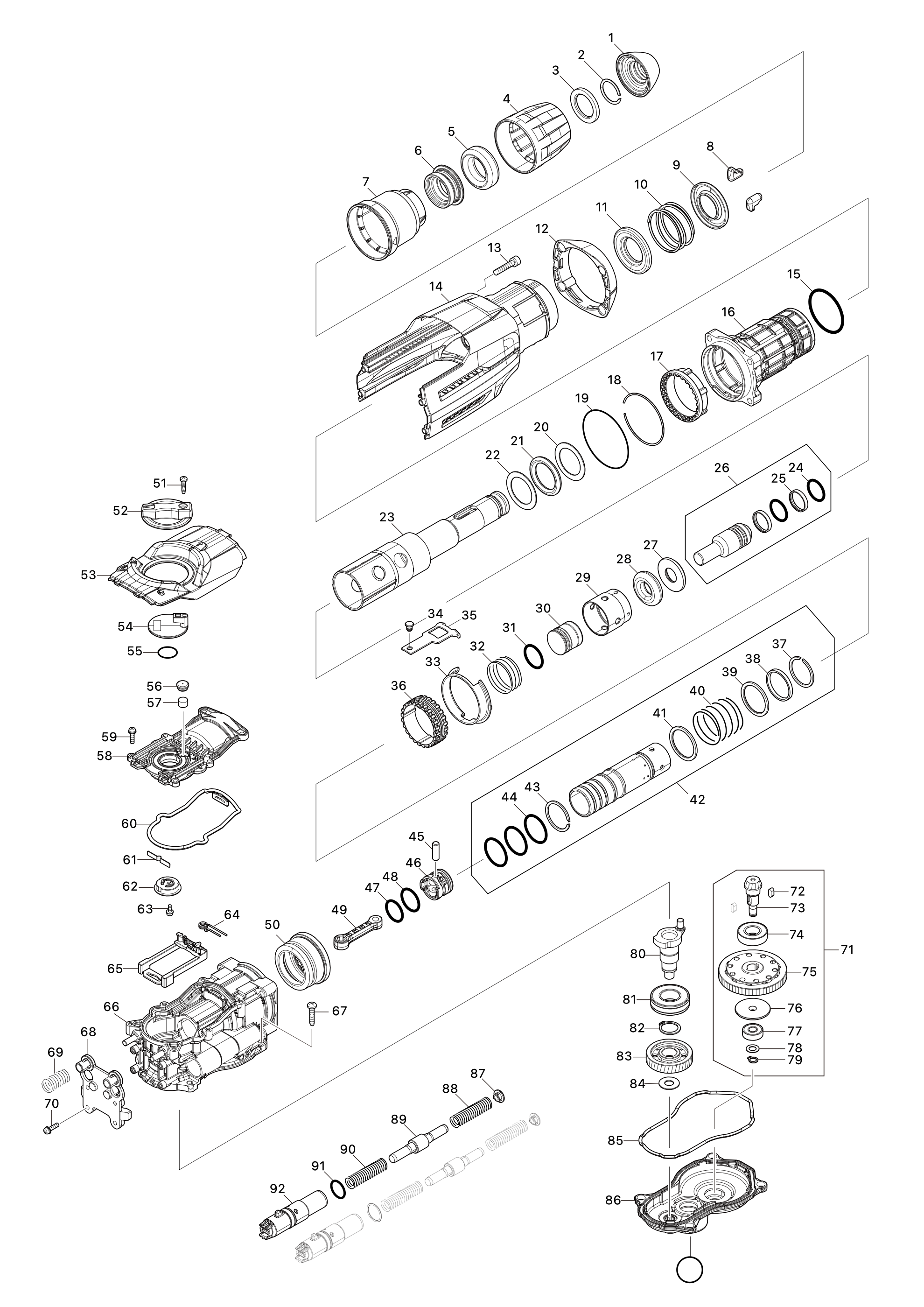 Akku-kombihammer Hr005g – Seite 1