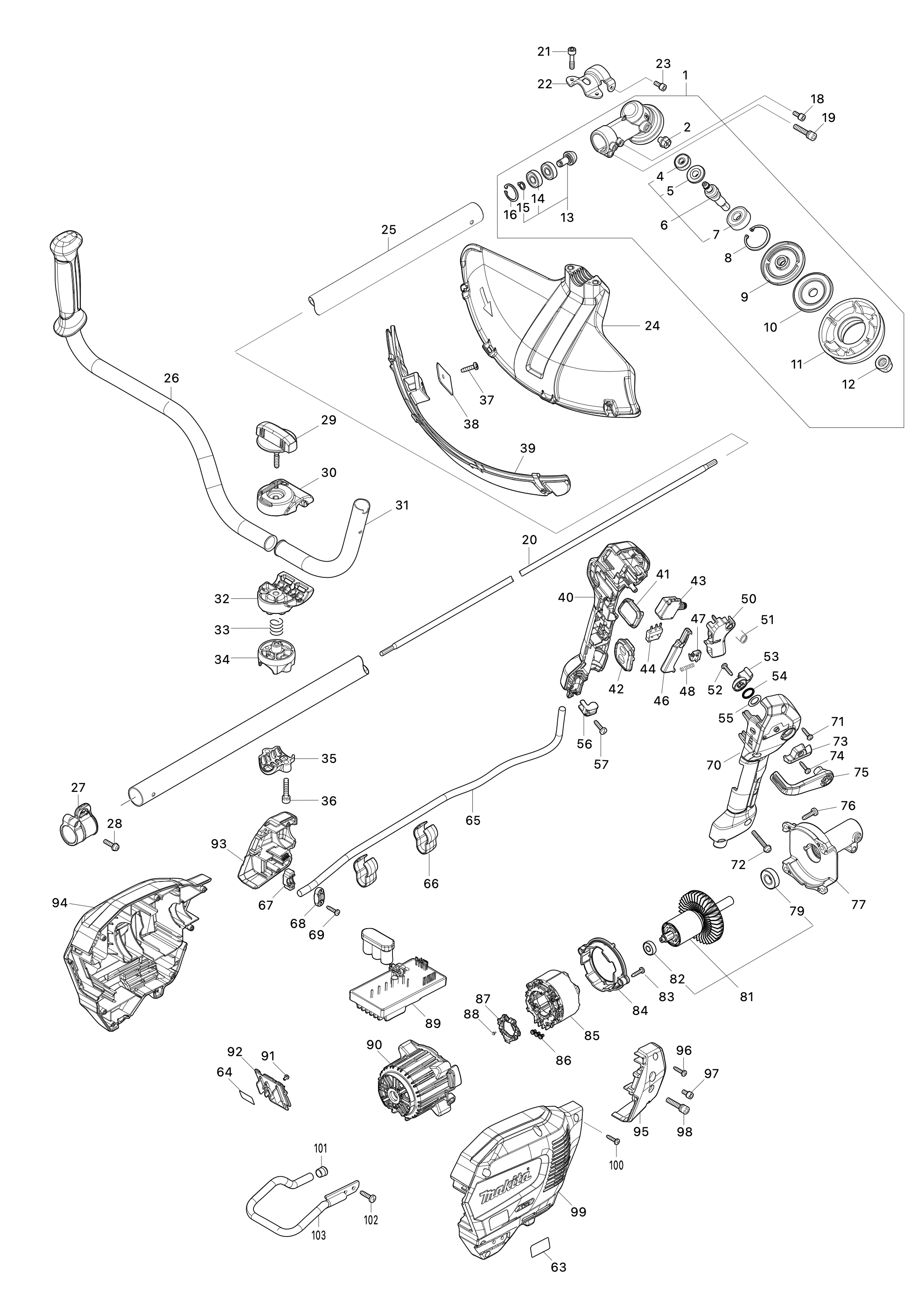 Akku-freischneider Ur013g