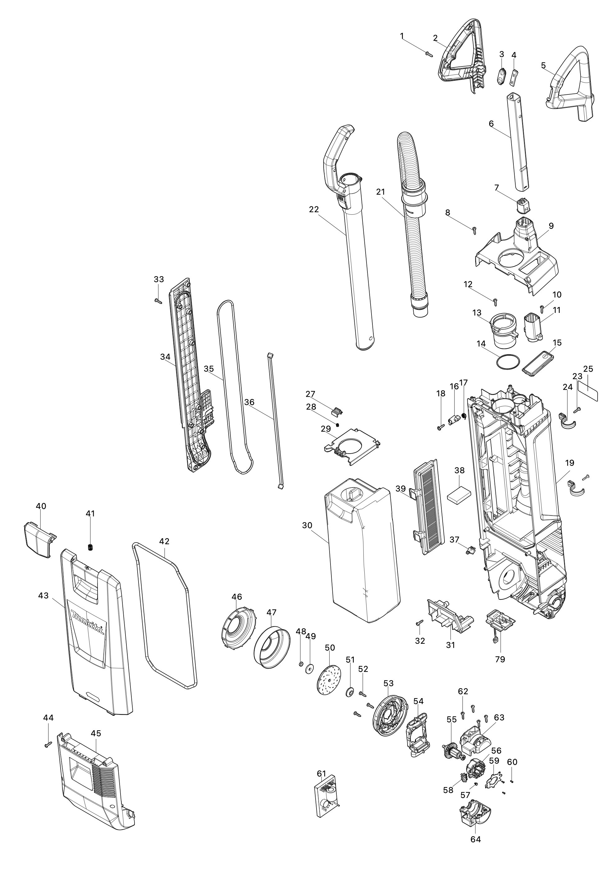 Akku-bodenstaubsauger Vc010g – Seite 1