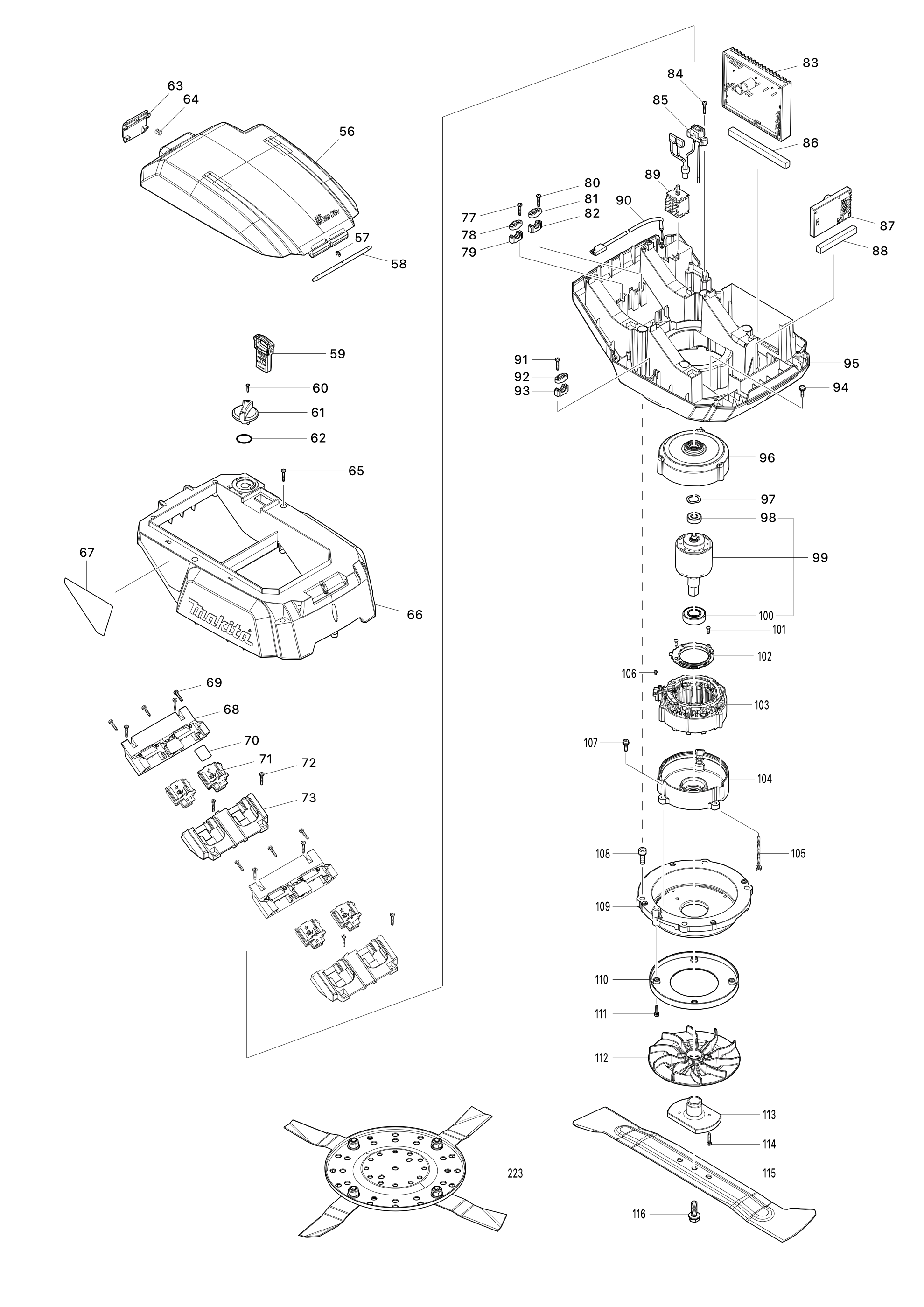 Akku-rasenmäher Dlm536 – Seite 2