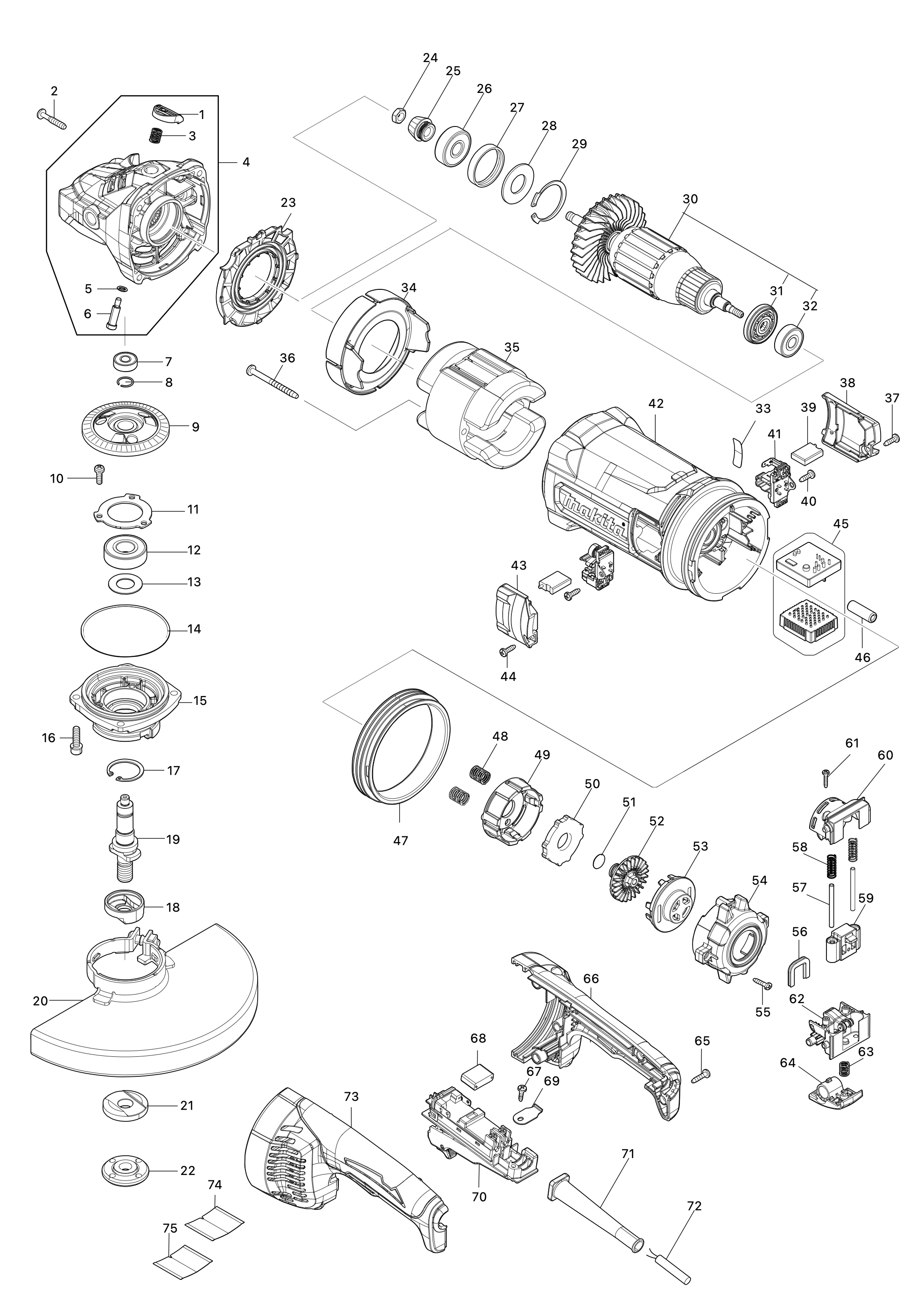 Winkelschleifer Ga9070
