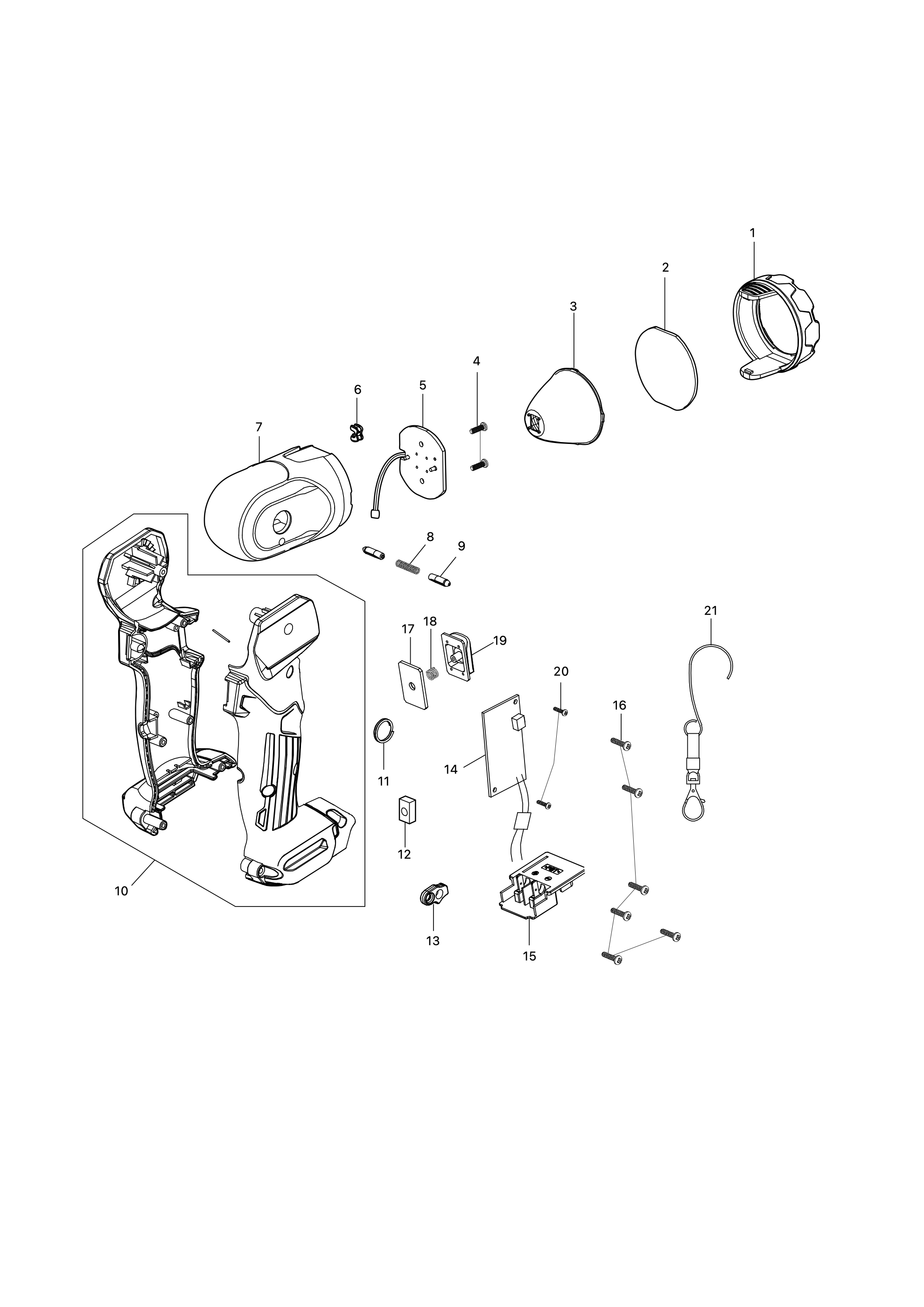 Led-akku-handleuchte Ml105