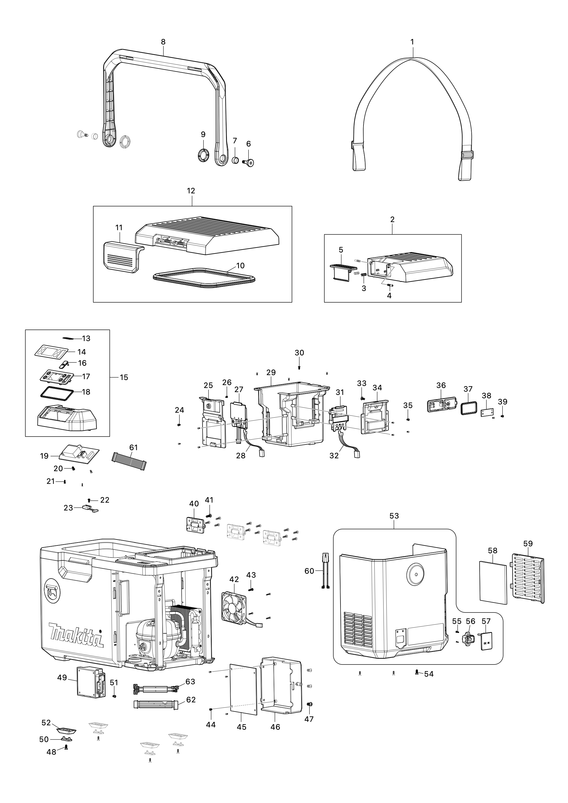 Akku-kompressor-kühl- und Wärmebox Cw003g