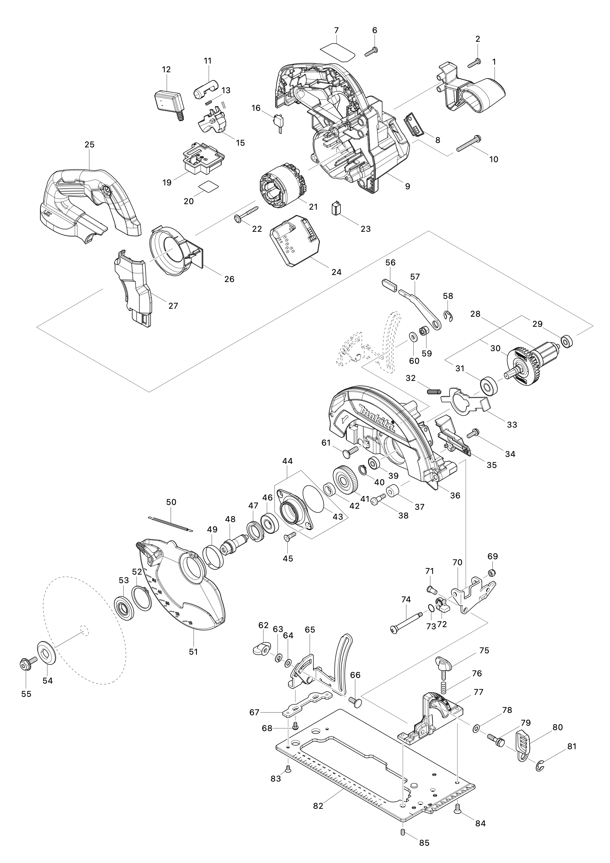 Akku-handkreissäge Dhs660
