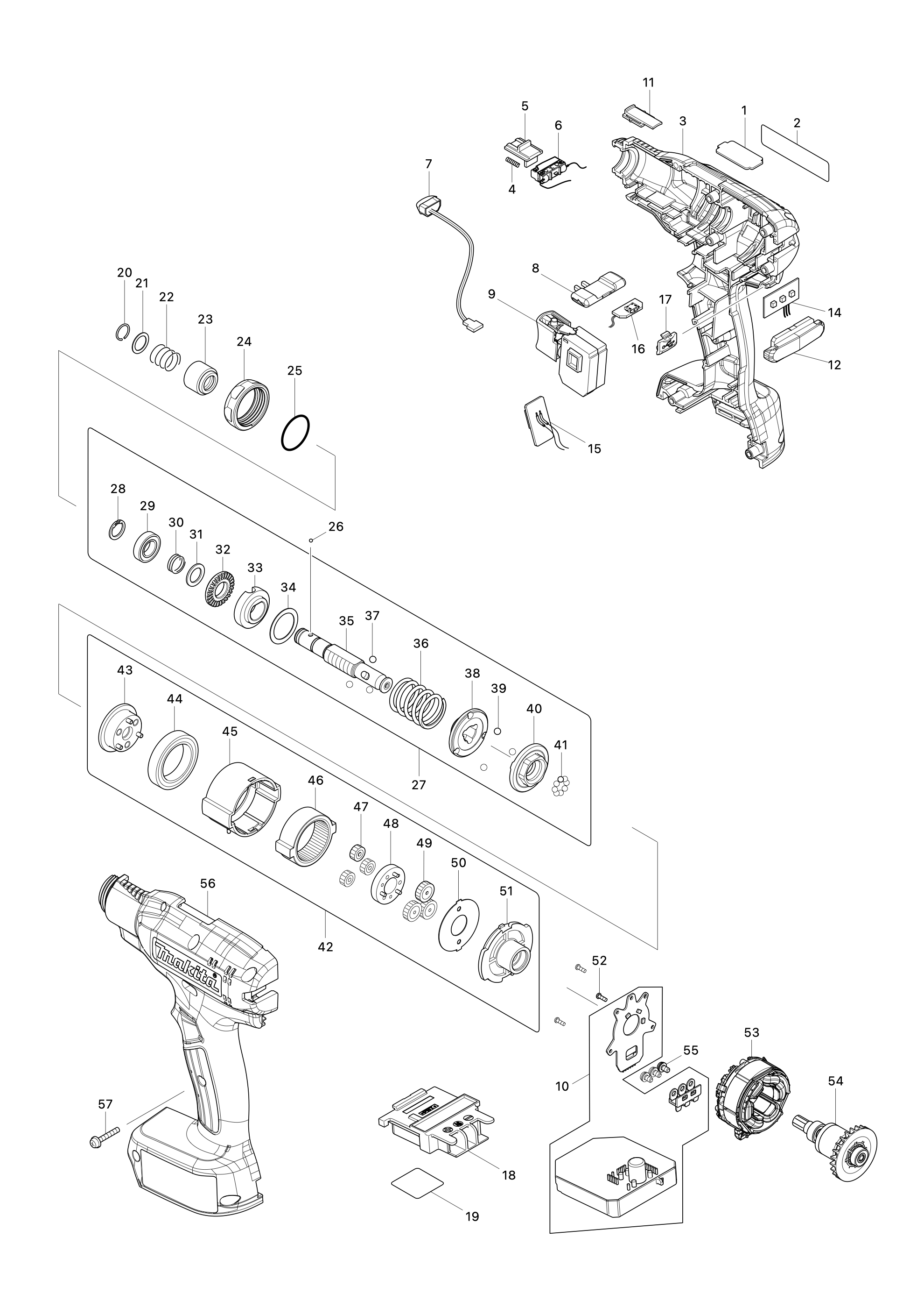 Akku-abschaltschrauber Dft046f