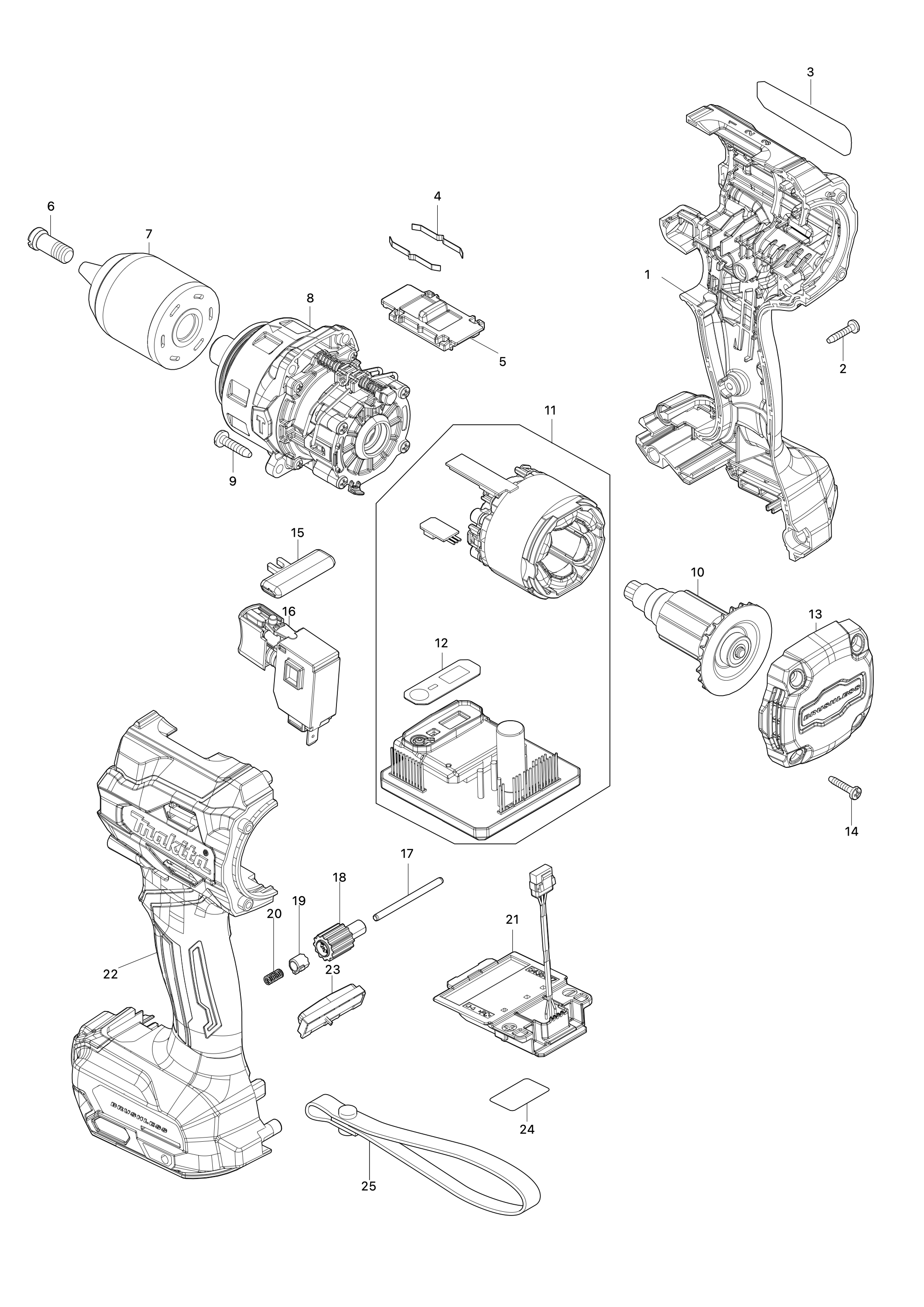 Akku-schlagbohrschrauber Hp003g
